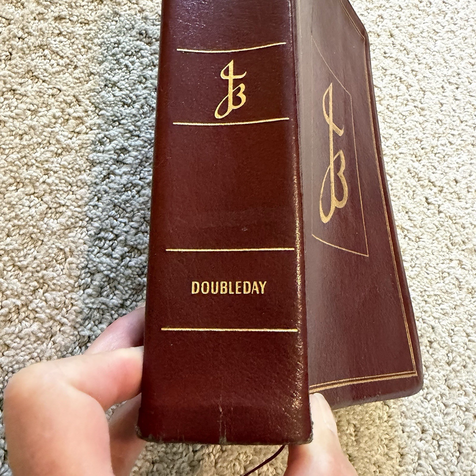 The New Jerusalem Bible Burgundy Hardcover 1985 Gold Thumb Indexed Tabbed