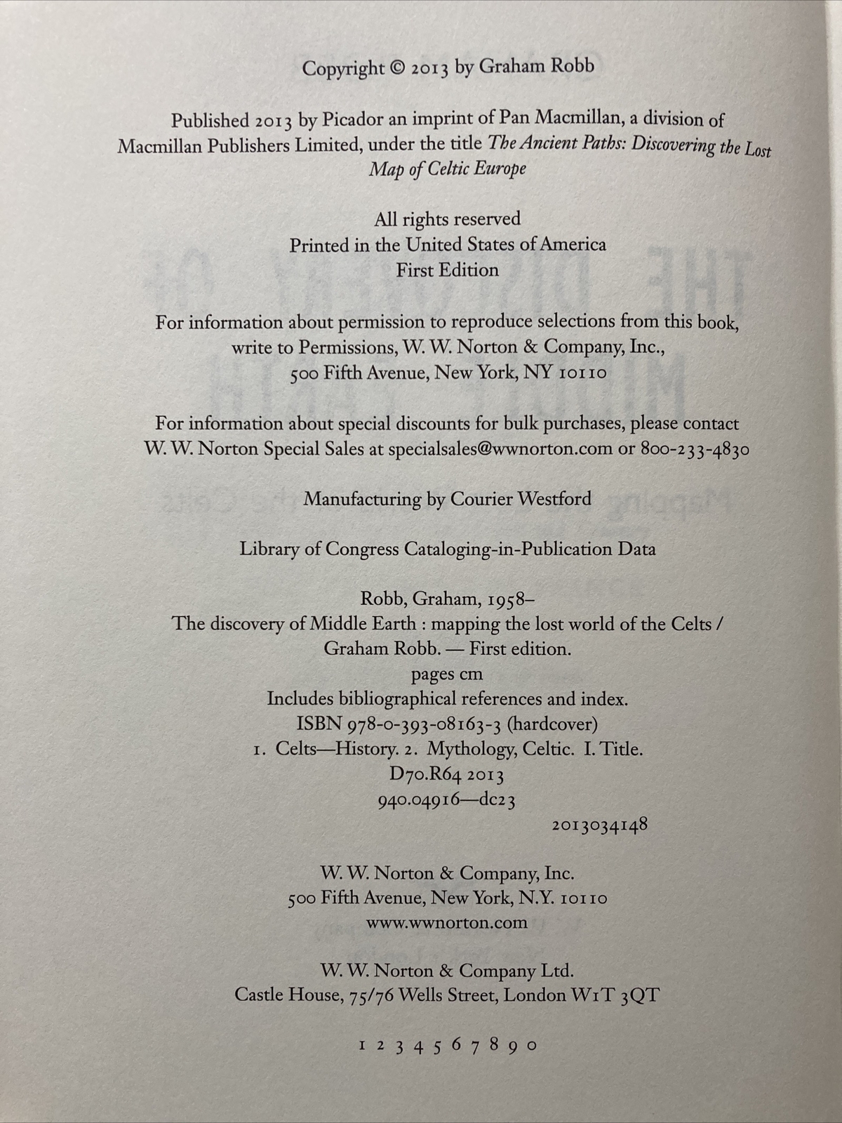 The Discovery of Middle Earth : Mapping the Lost World of the Celts by Graham…