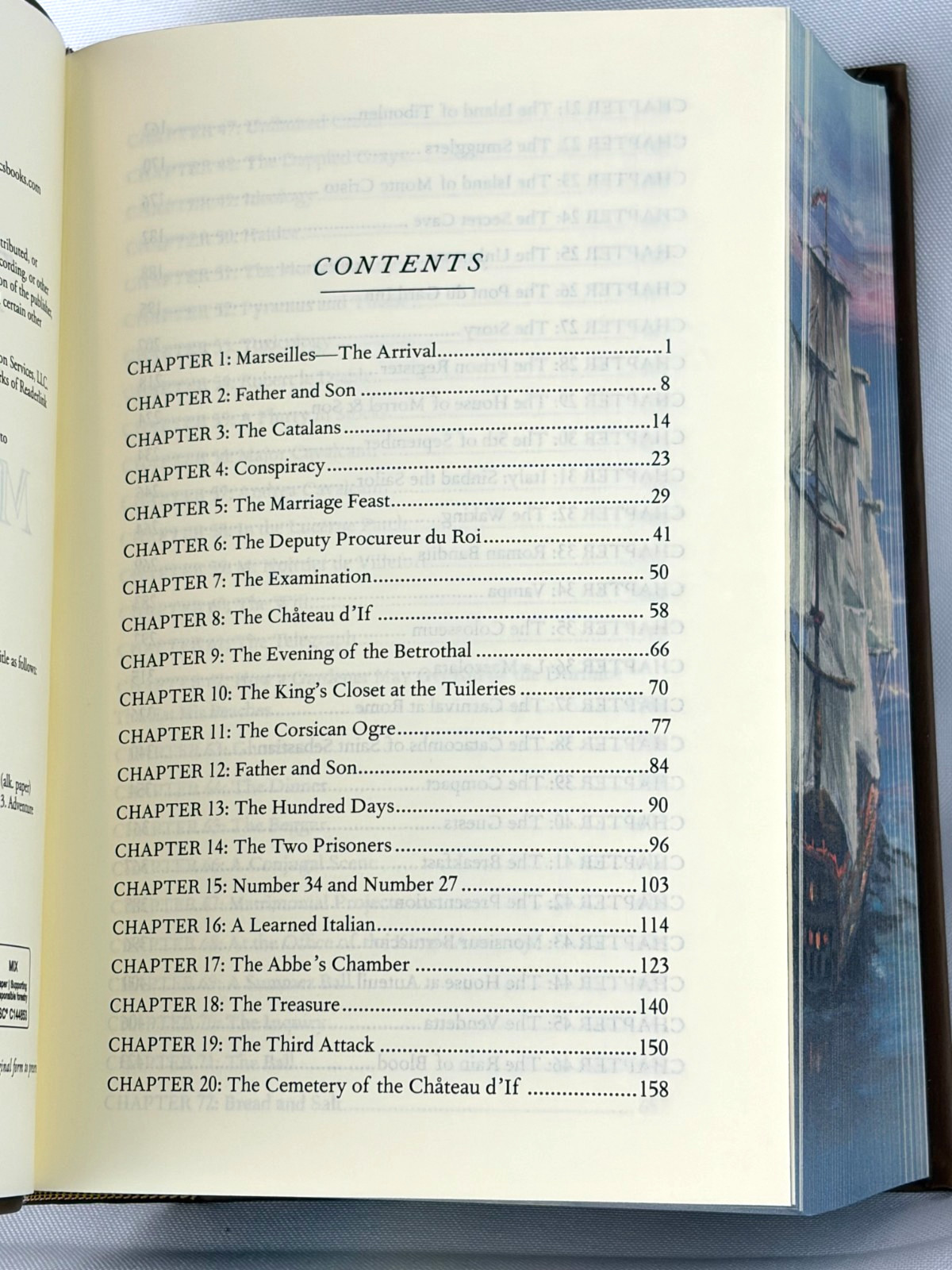 THE COUNT OF MONTE CRISTO by Alexandre Dumas Faux Leather Sprayed Edges Classic