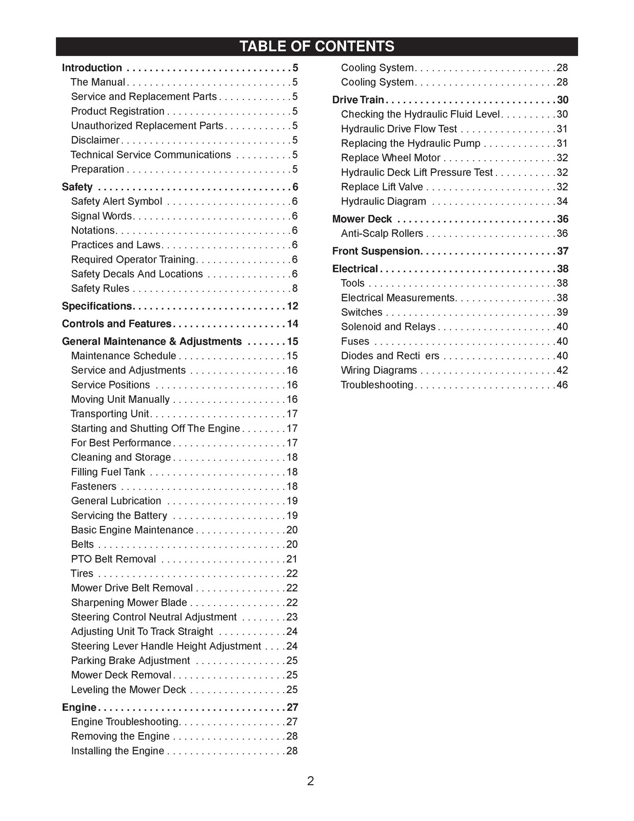 GRAVELY Promaster 260Z 272Z Service Manual 2004 – WIRE BOUND – TOUGH COVERS