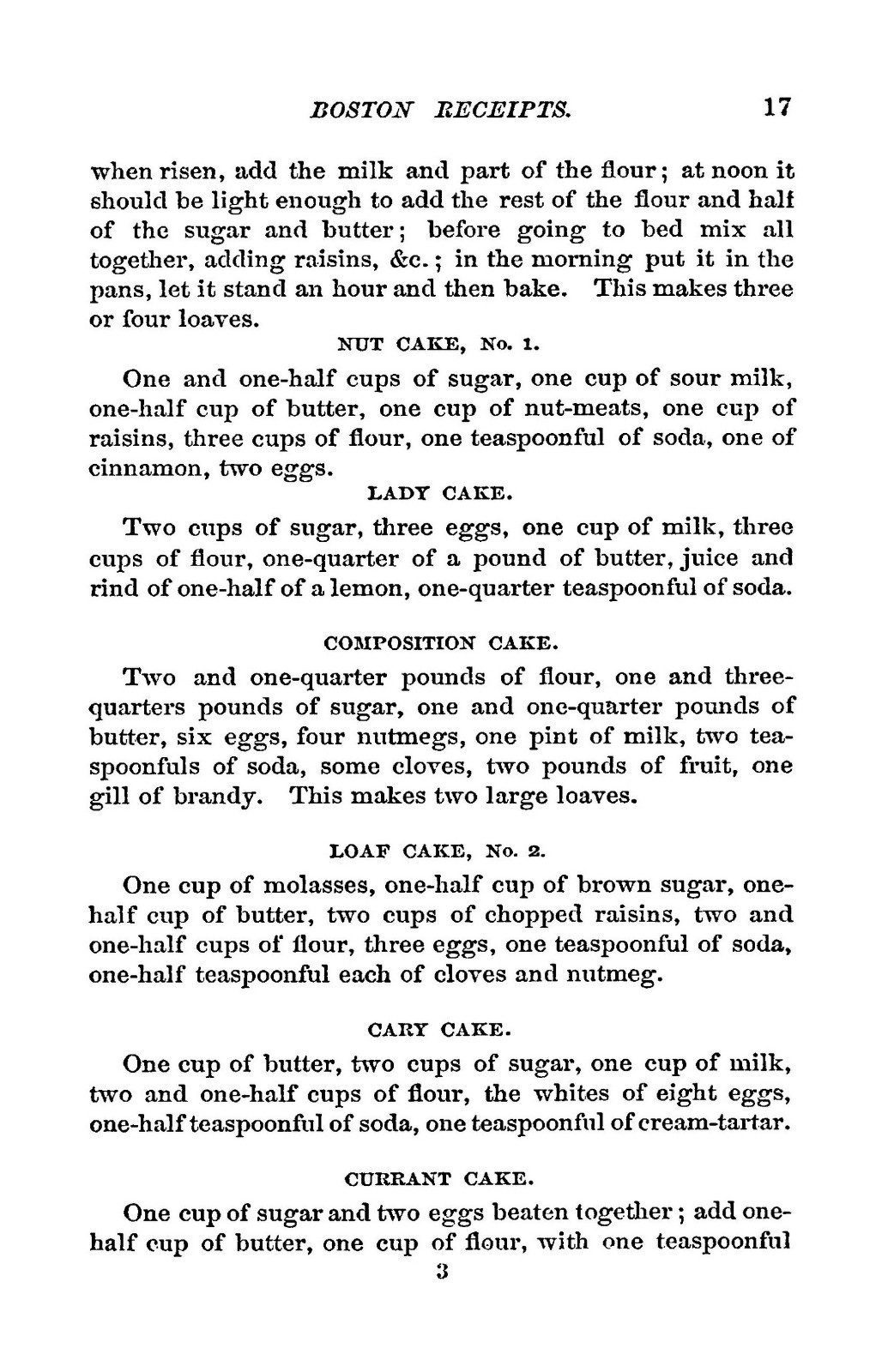 1876 Boston Receipts Vintage Cook Book 47 Pages