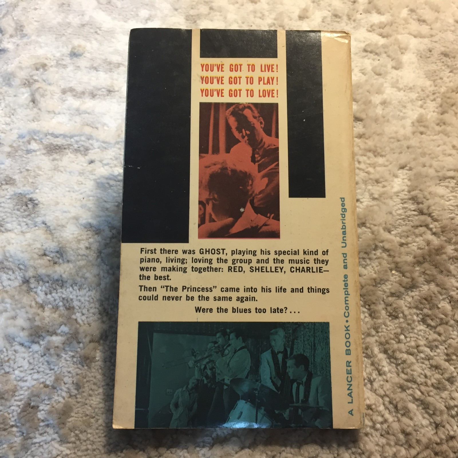 Too Late Blues Stuart James 1962 Lancer Books Media Tie In Novelization