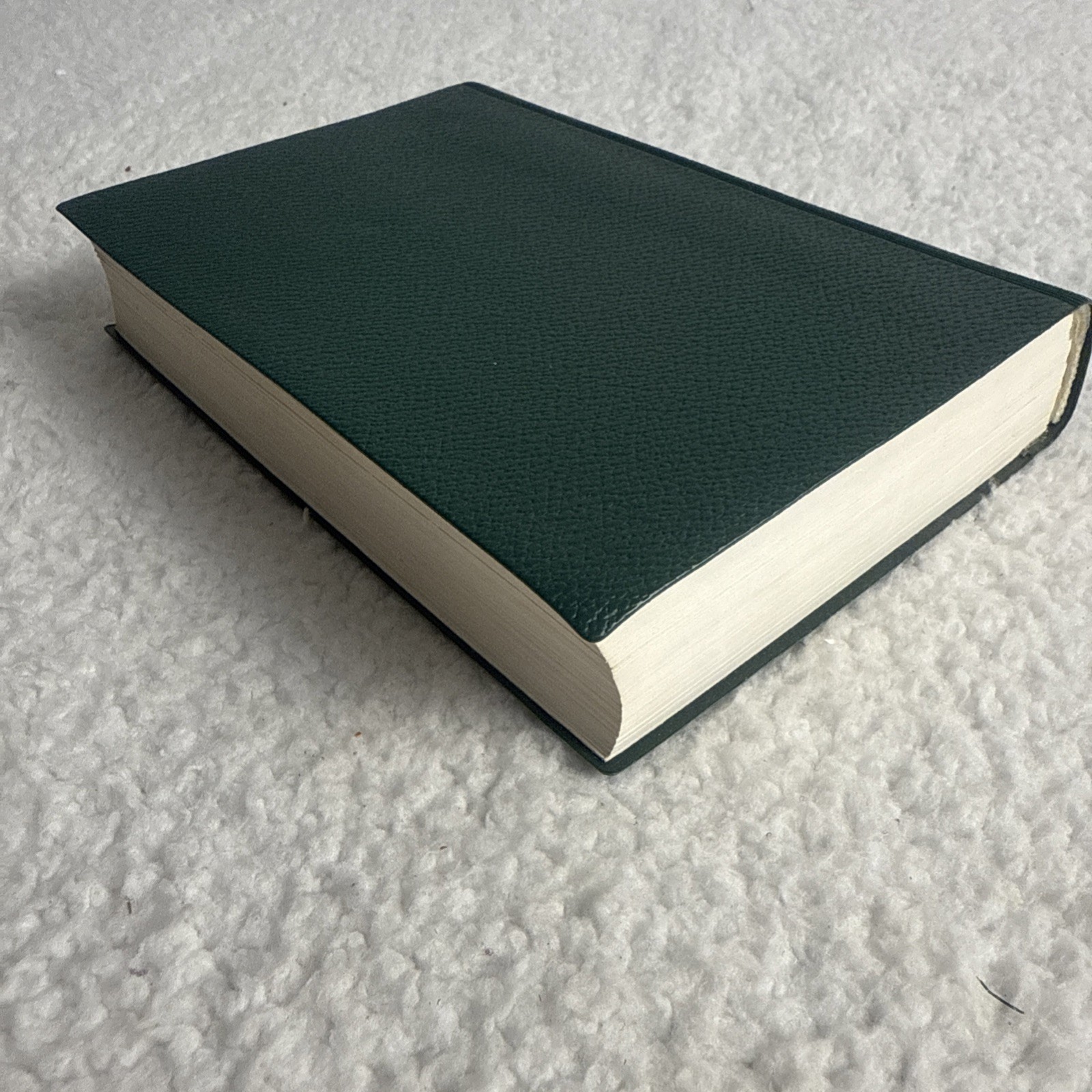Russian Bible Small. Green Faux Leather Bound. Text Entirely In Russian 6x4x1”