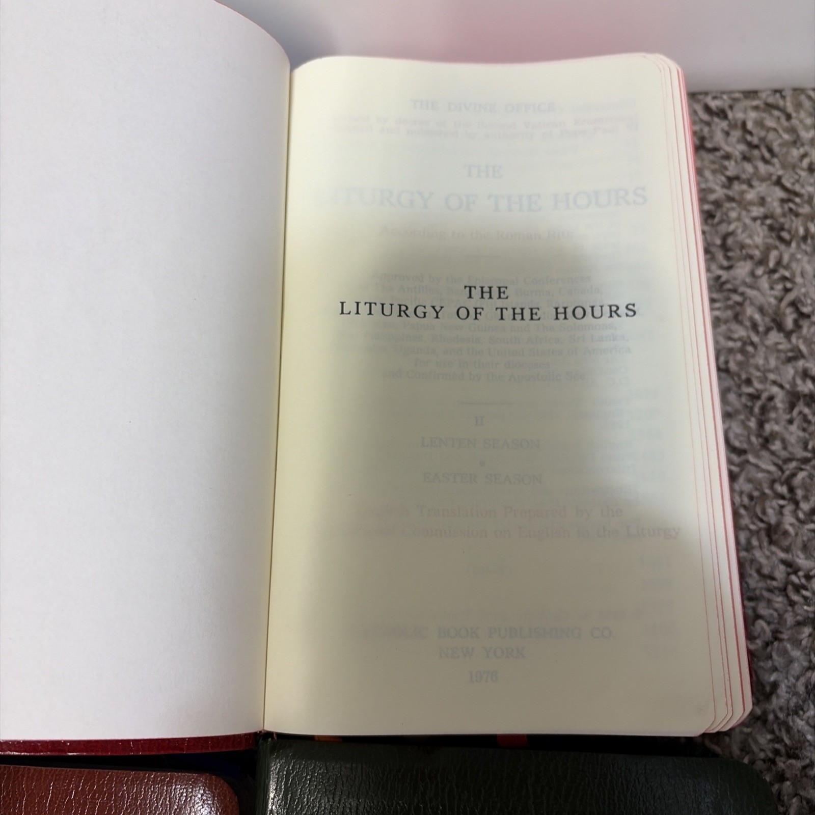 The Liturgy of the Hours Complete 4 Volume Set Catholic Prayer Books 1975 1976