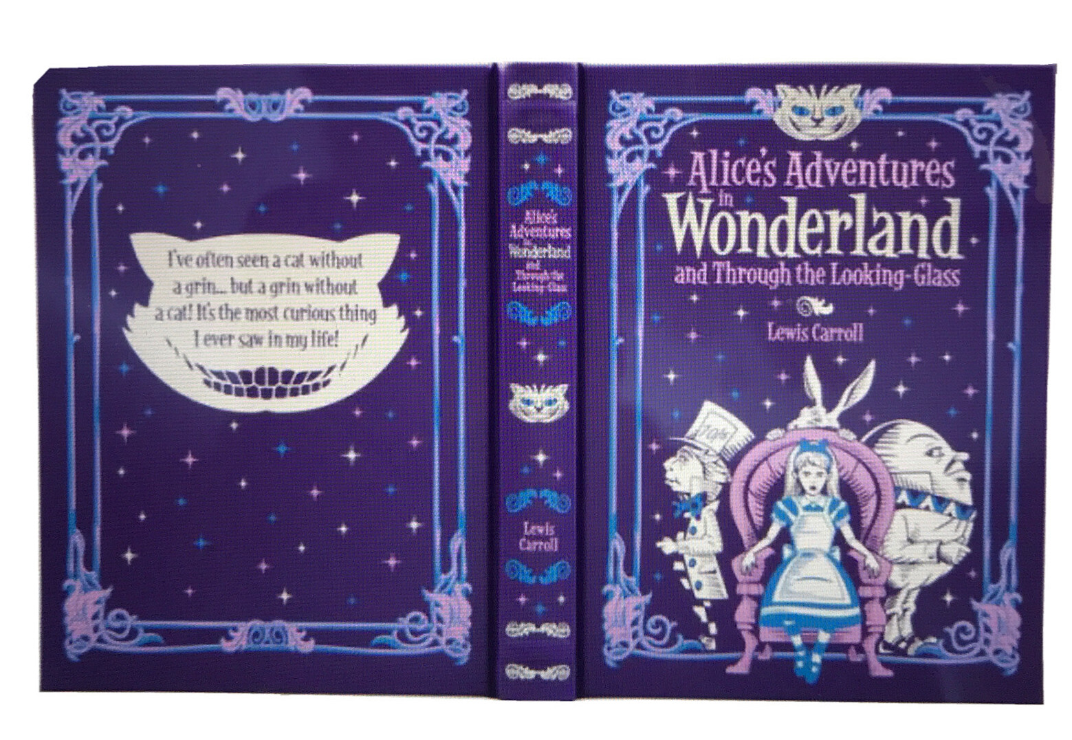 ❤️SET of 2 ALICE’S ADVENTURES in WONDERLAND and THE BLUE FAIRY Leather Bound NEW