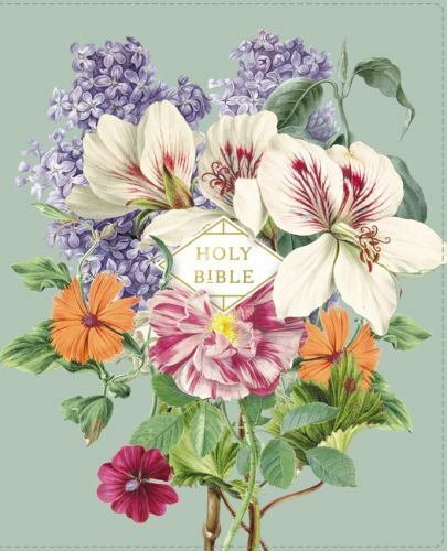 NASB, Artisan Collection Bible, Leathersoft, Sage Floral, Red Letter, 1995 Text,