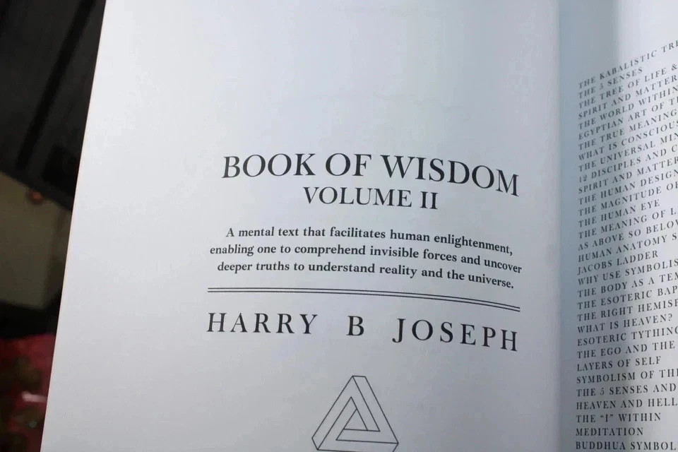 Book of Wisdom Volumes 1 & 2 by Harry B. Joseph 2-Book Spiritual Set USA Stock