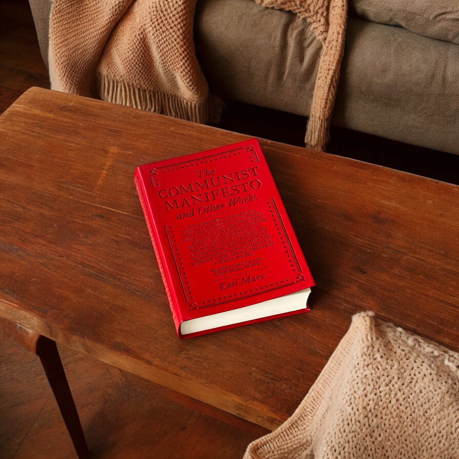 THE COMMUNIST MANIFESTO & Other Works by Karl Marx Faux Leather Flexi Bound NEW