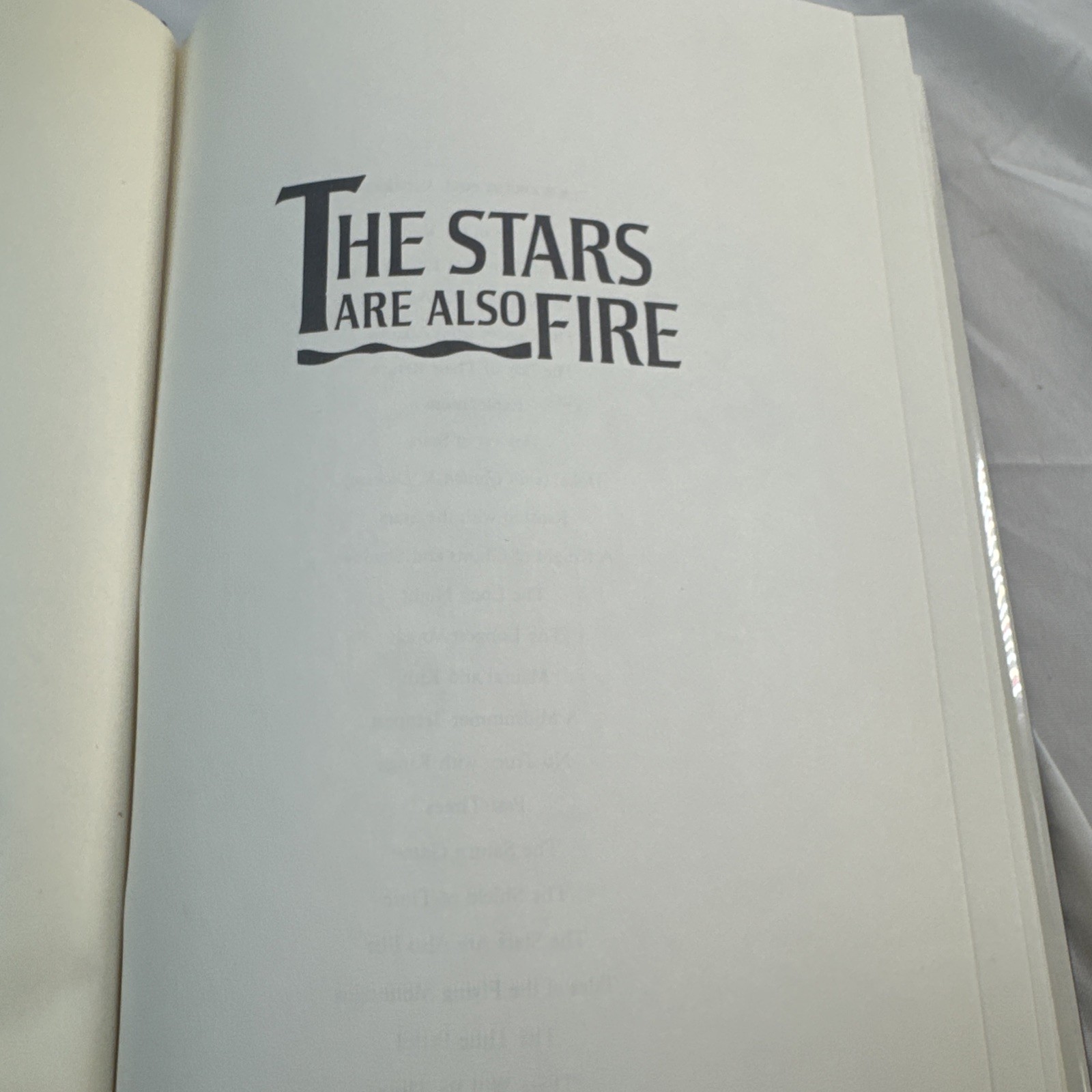 The Stars Are Also Fire By Paul Anderson First Edition First Print LIKE NEW