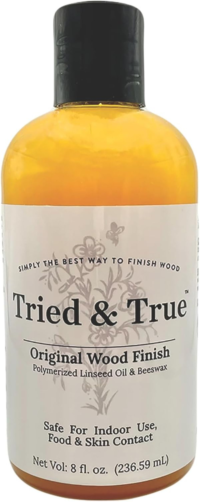 Original Wood Finish, 8 Oz. – Linseed Oil & Beeswax Blend, Ideal for All Woodwor