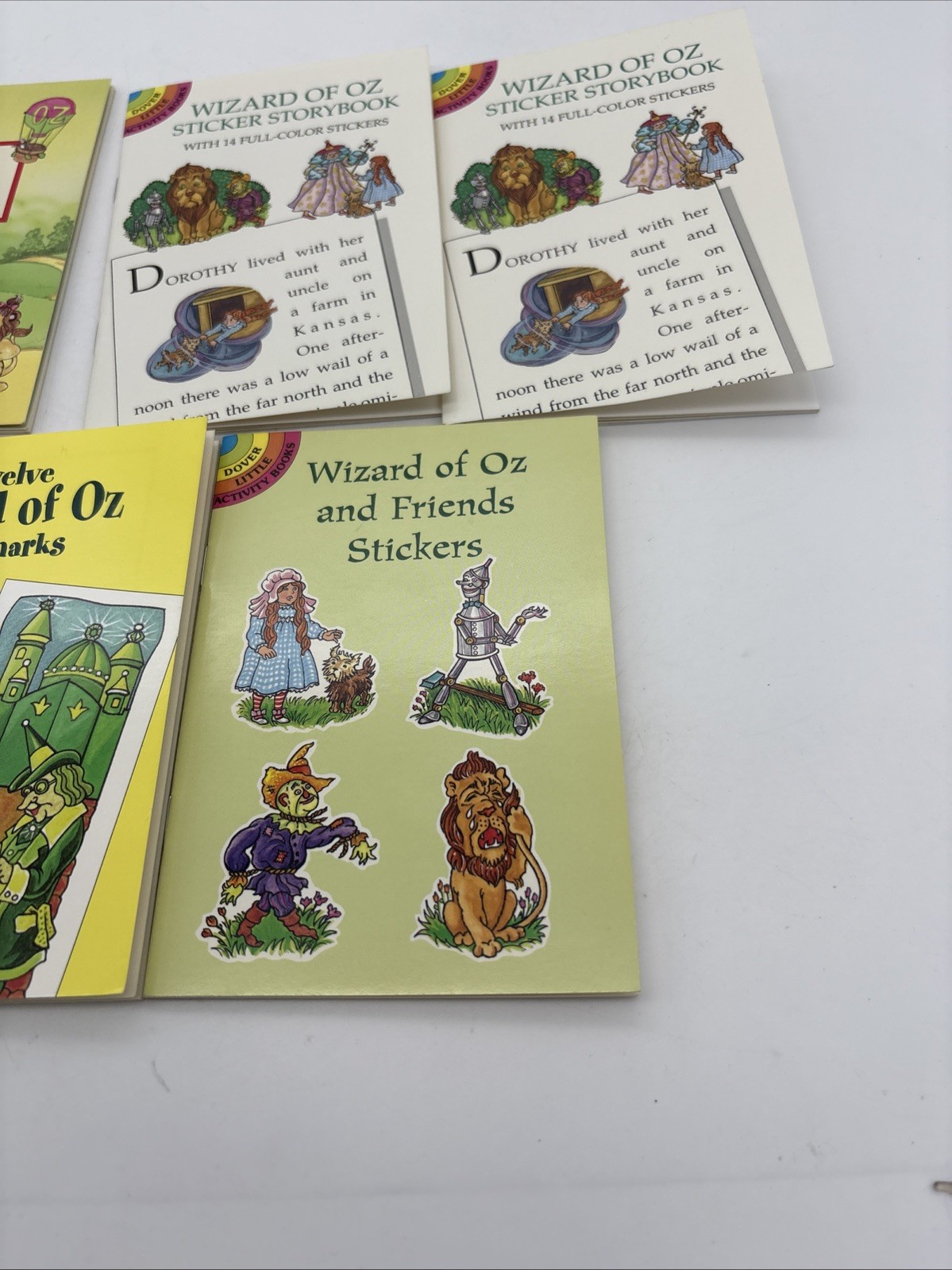 Lot Of 5 Wizard Of Oz Dover Little Activity Book Books 4 Sticker 1 Bookmark