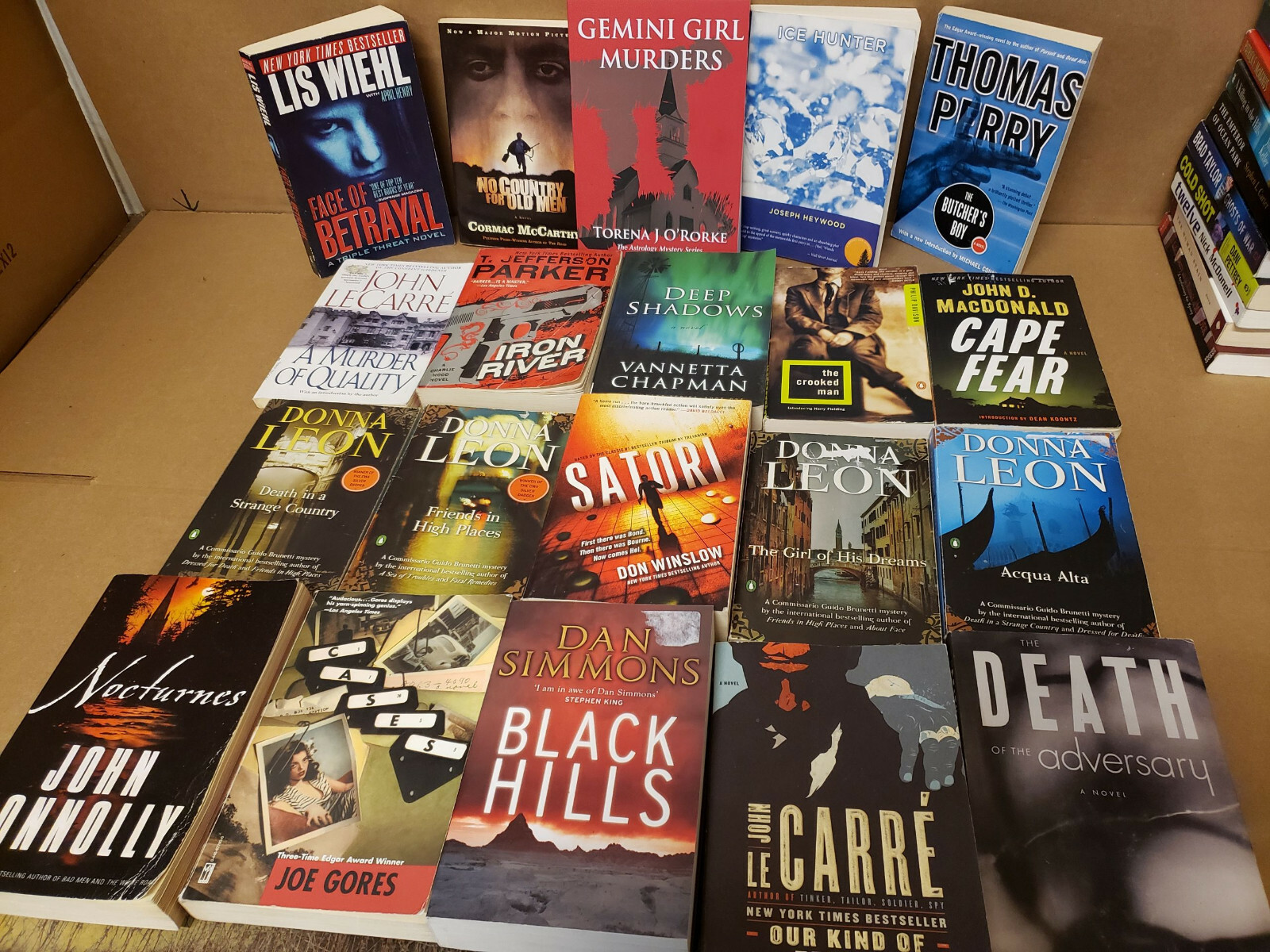 Lot of 10 Pounds Mystery Large Trade Paperback Books Suspense Thriller Crime MIX