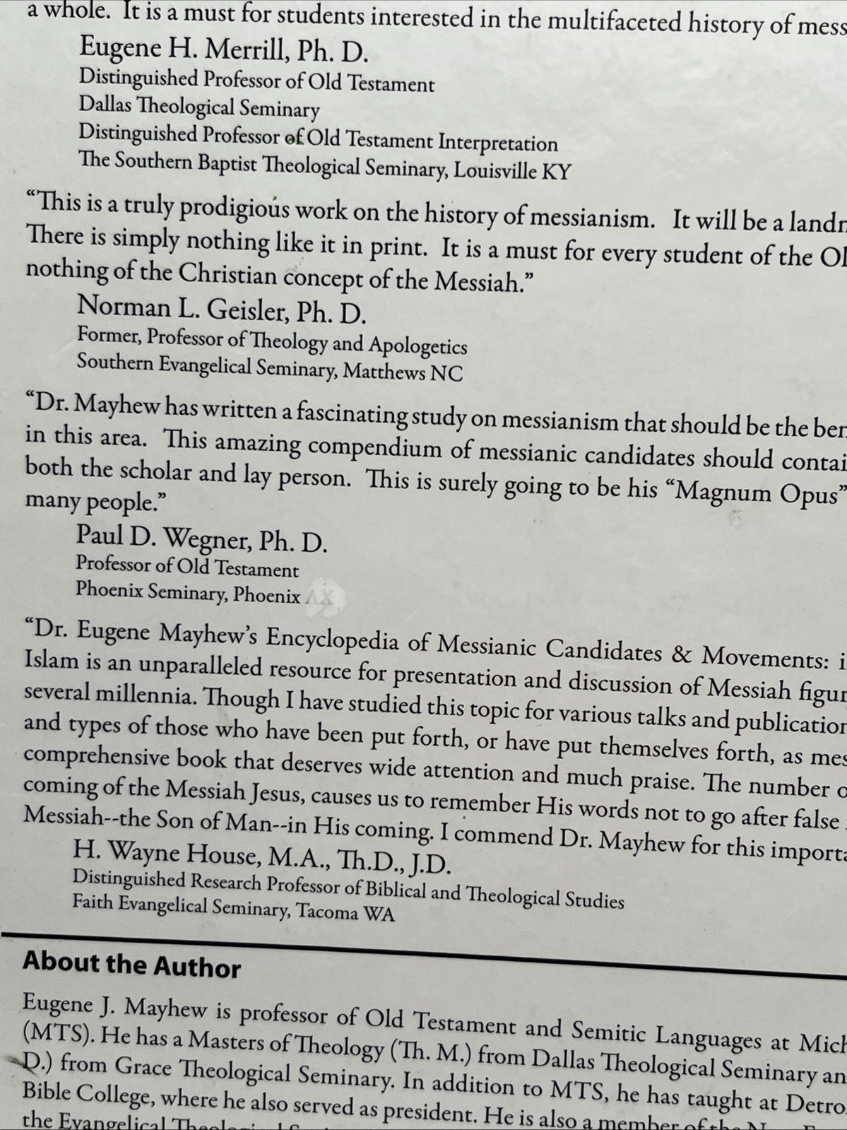 Encyclopedia of MESSIANIC Candidates & Movements in Judaism, Samaritanism& Islam