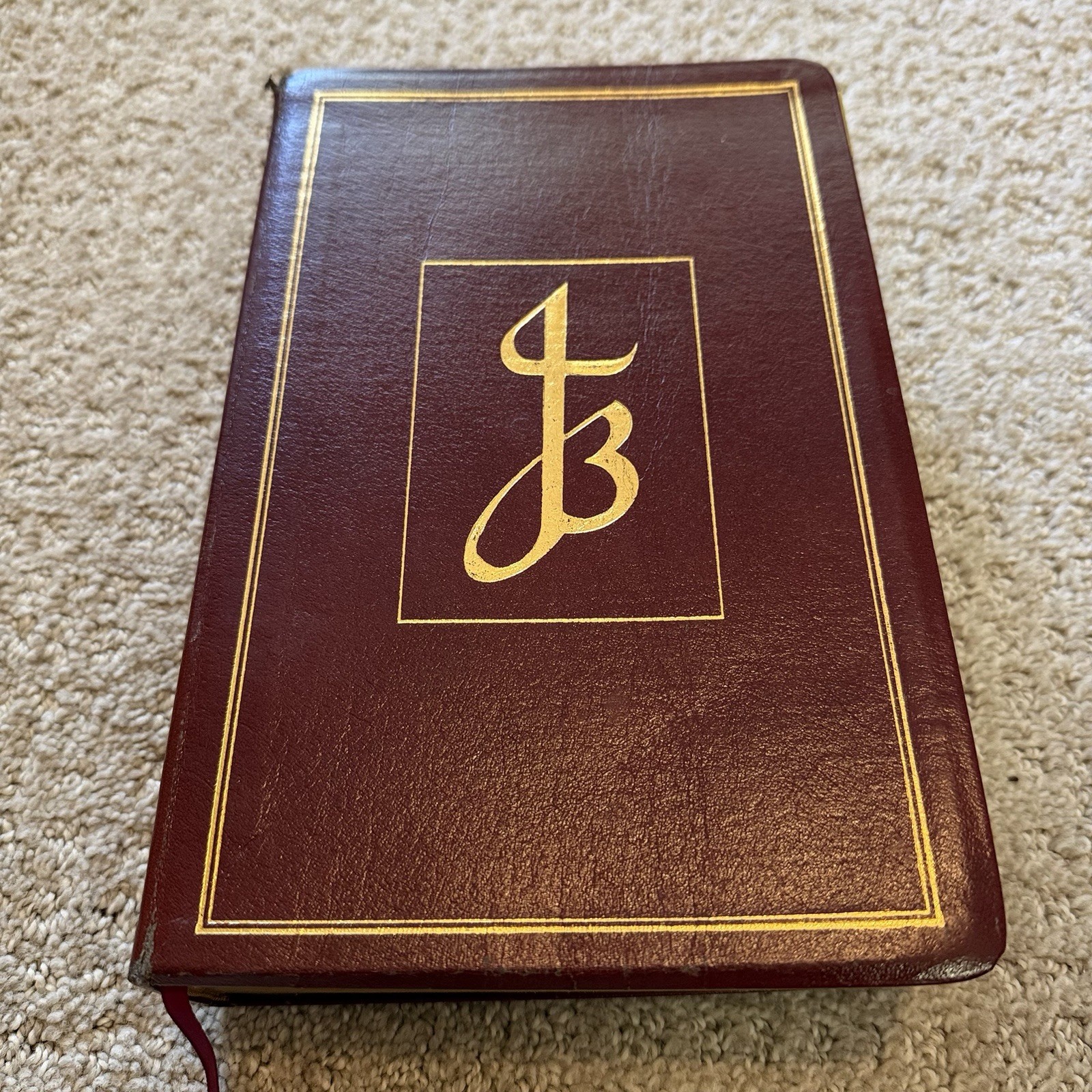 The New Jerusalem Bible Burgundy Hardcover 1985 Gold Thumb Indexed Tabbed