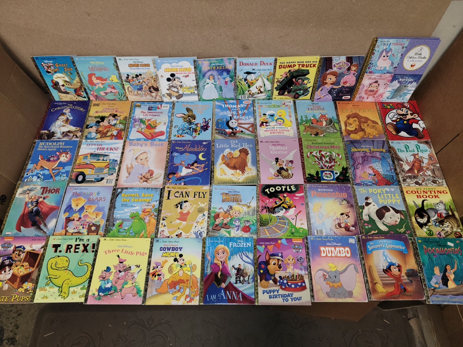 Lot of 10 A Little Golden Vintage Walt Disney Classic Kids Books MIX UNSORTED
