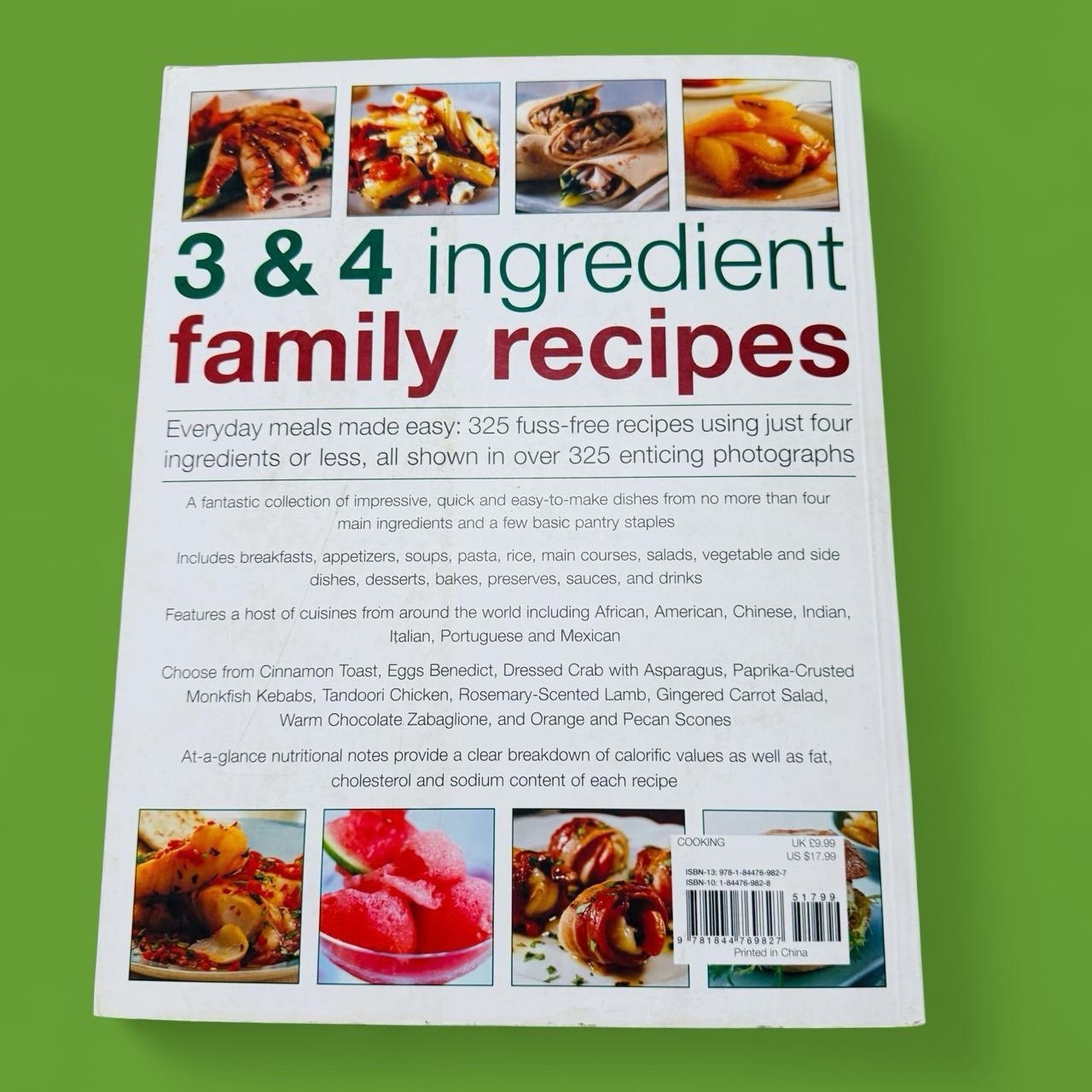 3 & 4 Ingredient Family Recipes Jenny White Easy Cookbook 325 Recipes FREE SHIP