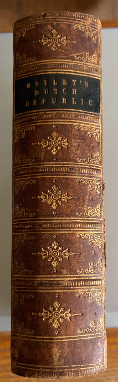1873, The Rise of the Dutch Republic Motley, Complete in 1 Ed., Leather, Marbled