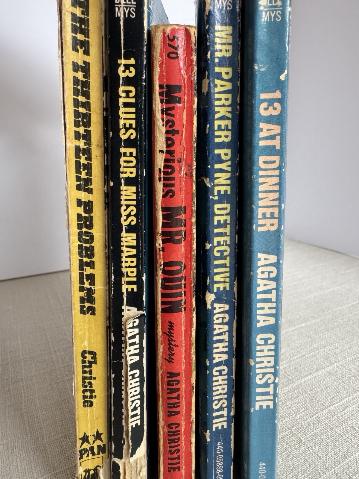 Vintage Agatha Christie Dell Mysteries Poirot Miss Marple (Lot of 5 MMPBs)