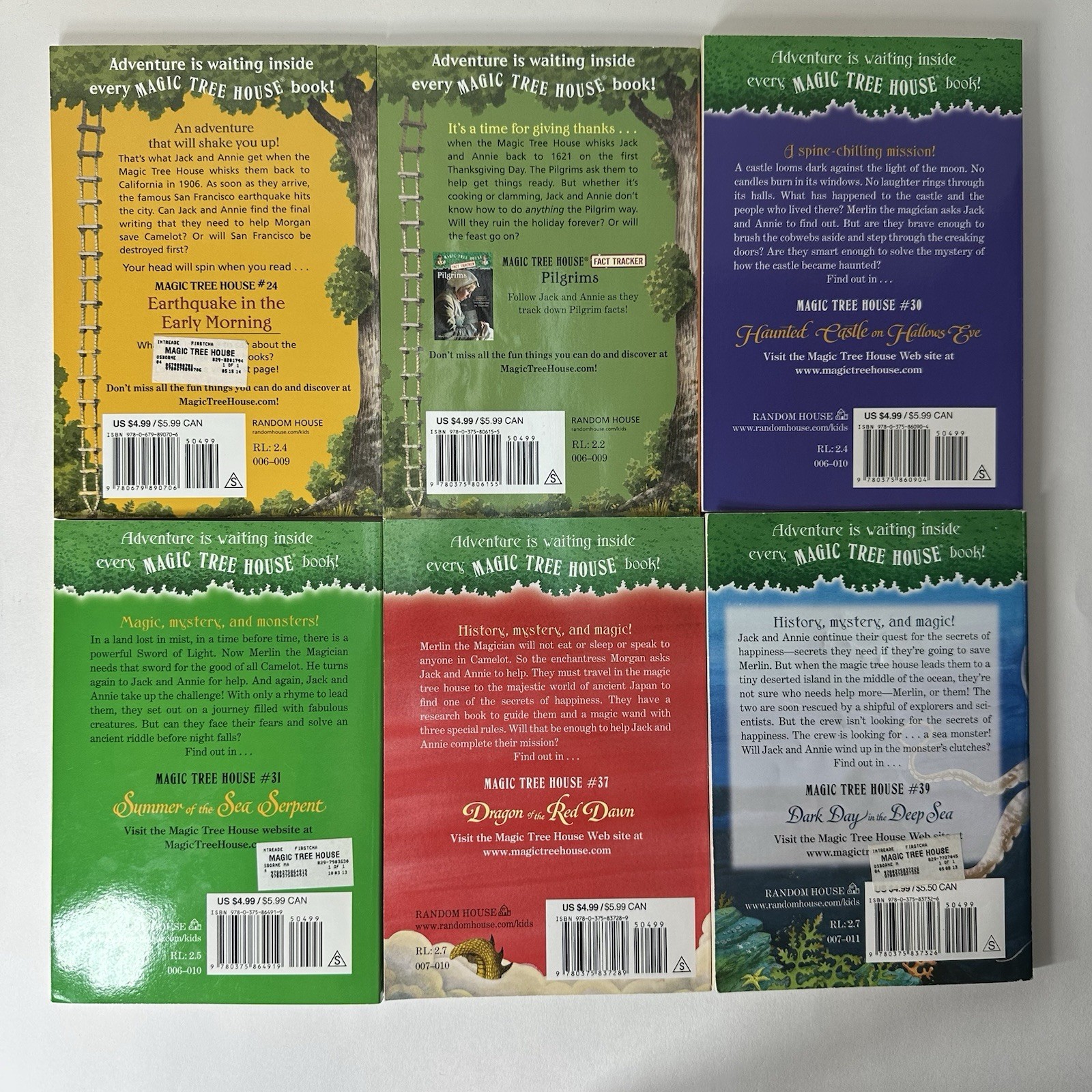 Lot of 15 Magic Tree House Books, Mary Pope Osborne, Mixed Lot, Good