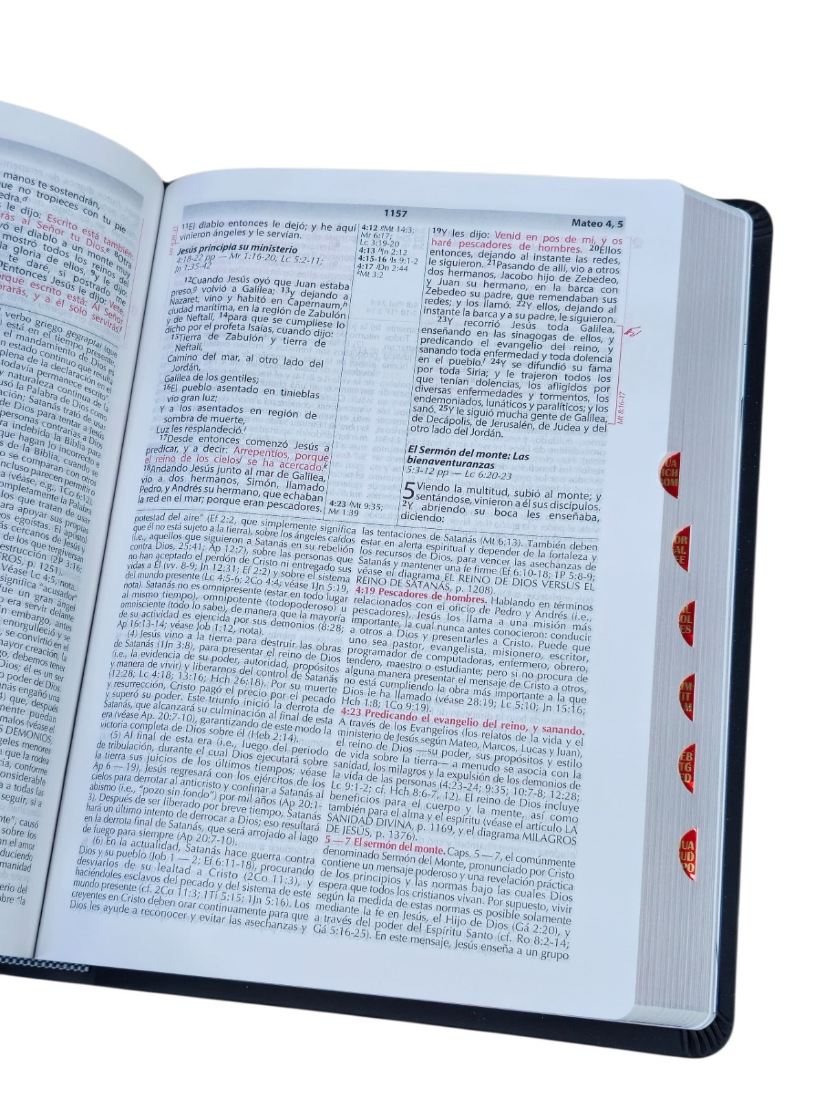 Biblia de Estudio de la Vida Plena Actualizada RV1960, piel negro Con Índice