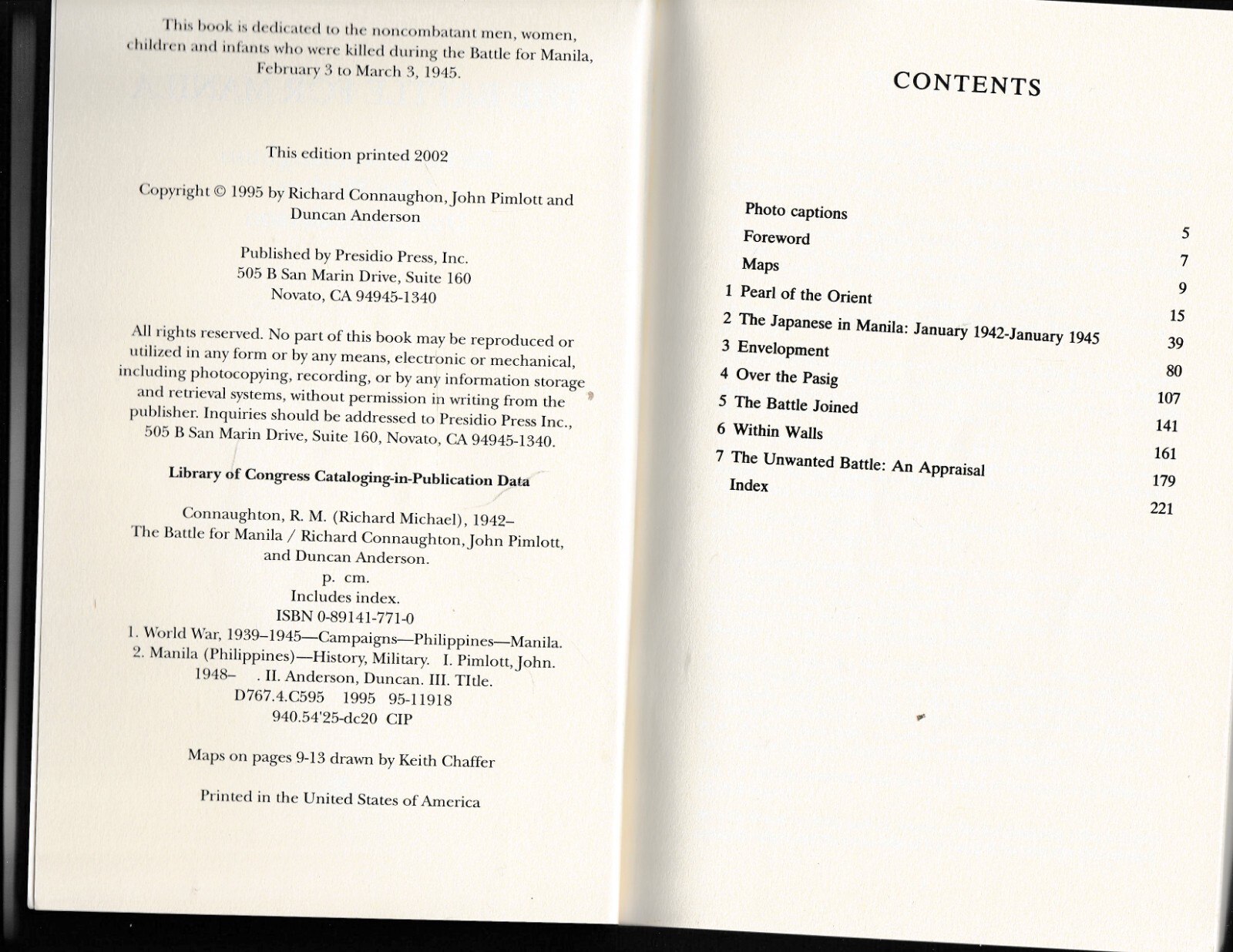 The Battle for Manila by John Pimlott; Richard Connaughton; Duncan Anderson 2002