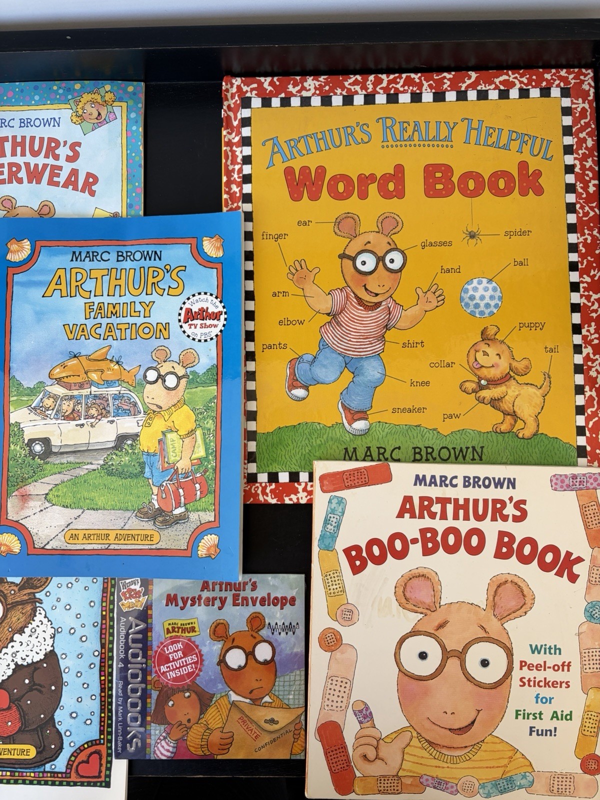 Arthur Adventures By Marc Brown Lot 7 Books & 1 AUDIOBOOK CD New Sealed