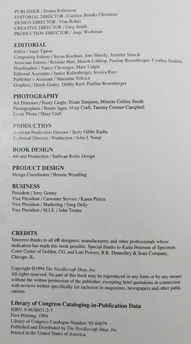 Hardcover “Plastic Canvas Celebration Gifts” Book, 160 pages for 67 DIY Gifts
