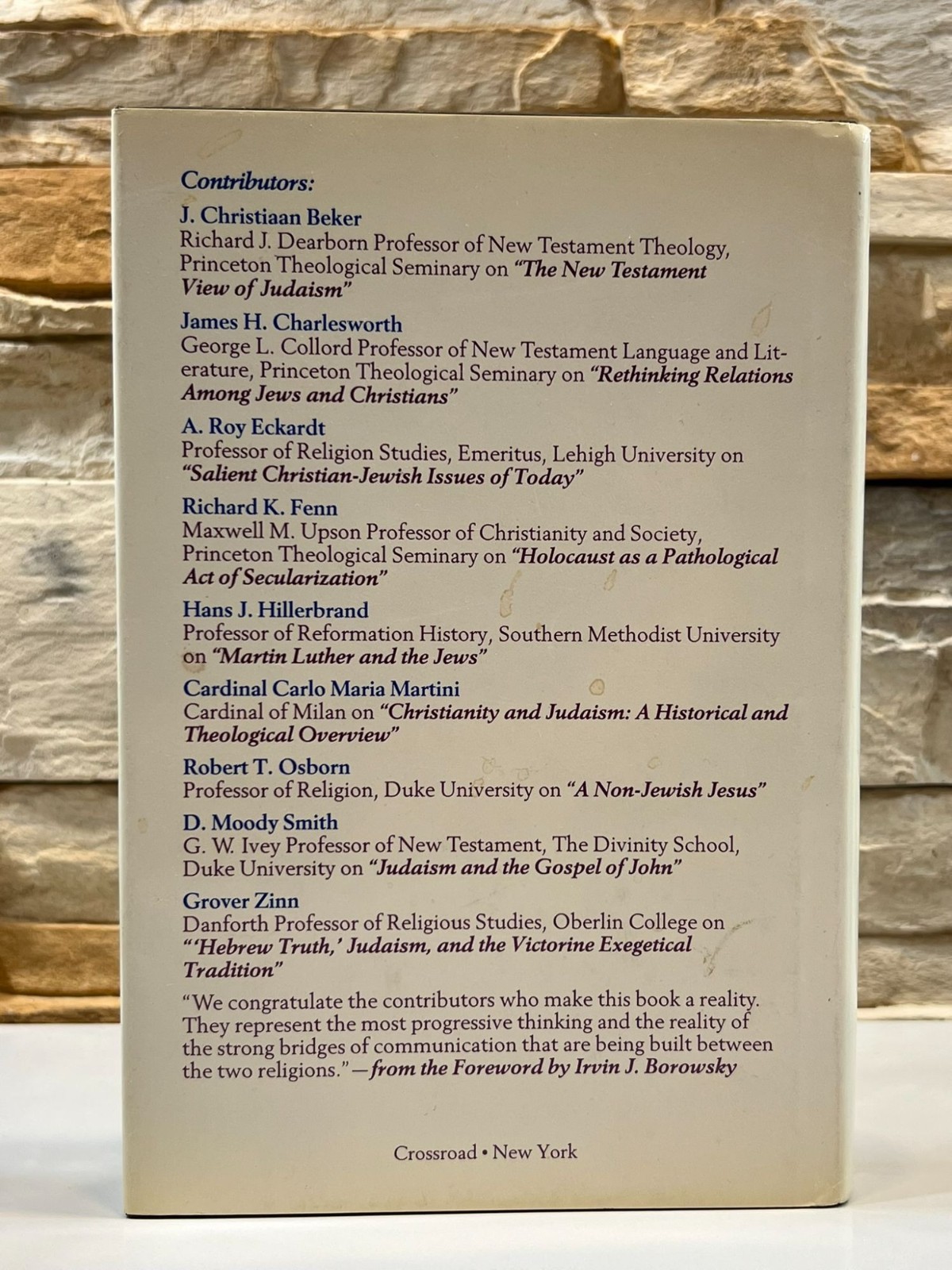 Jews and Christians Exploring the Past, Present, & Future James H. Charlesworth