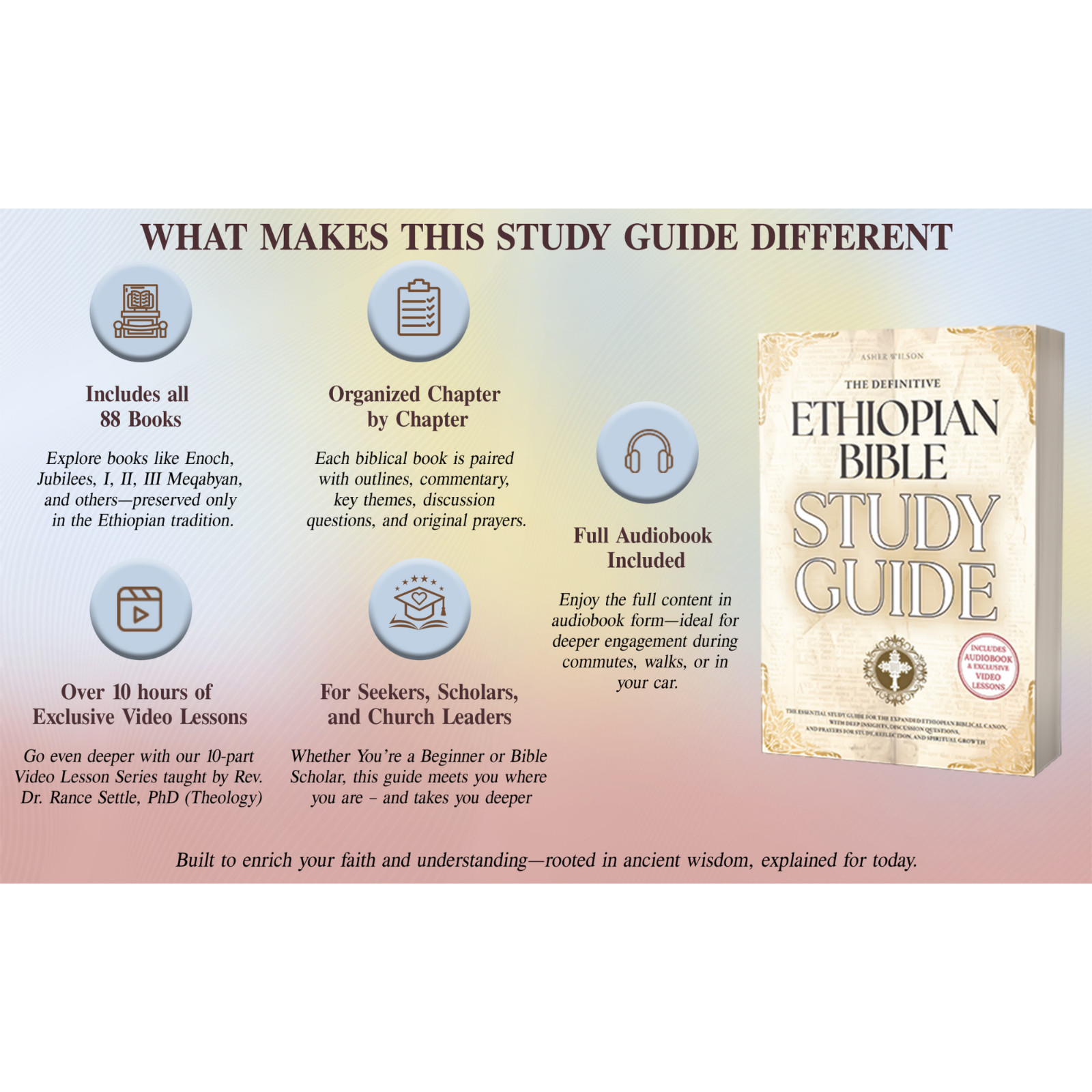 THE COMPLETE ETHIOPIAN BIBLE and ETHIOPIAN BIBLE STUDY GUIDE bundle (HARDCOVER))