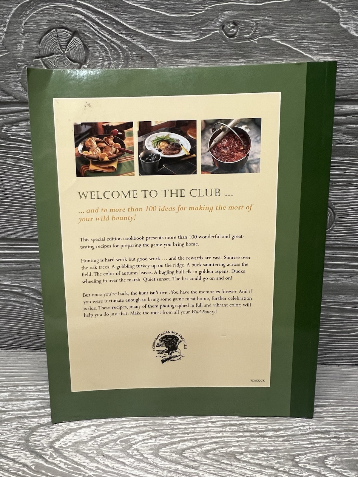 Wild Bounty Game Cookbook Recipe Book Hardcover 2012 Recipes 80 Pages