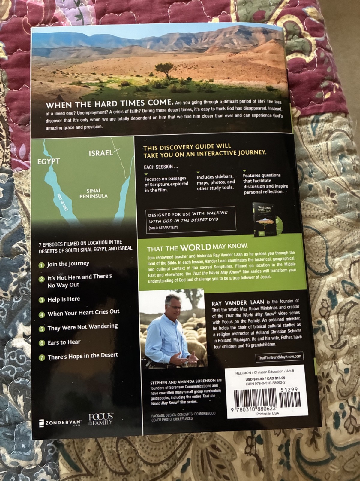 2 Discovery Guides by Ray Vander Laan: WALKING WITH GOD & FIRE ON THE MOUNTAIN