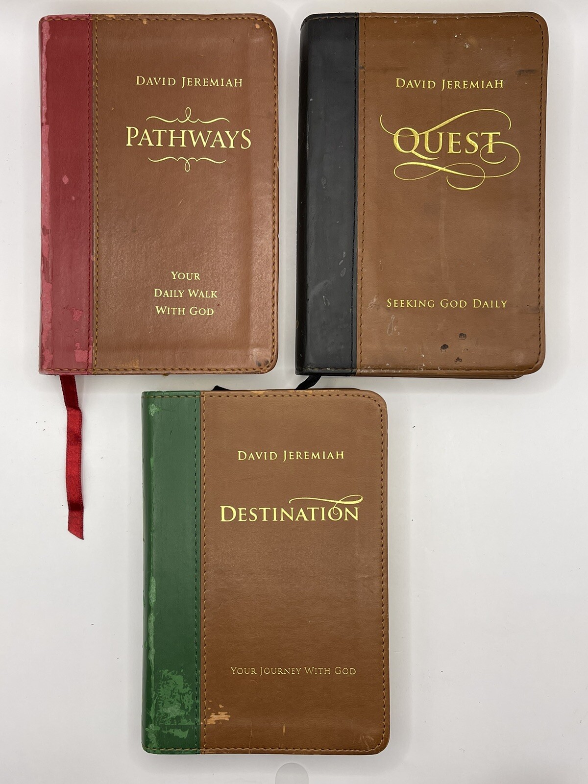 3 David Jeremiah Leather Turning Point Books Destination Pathways & Quest