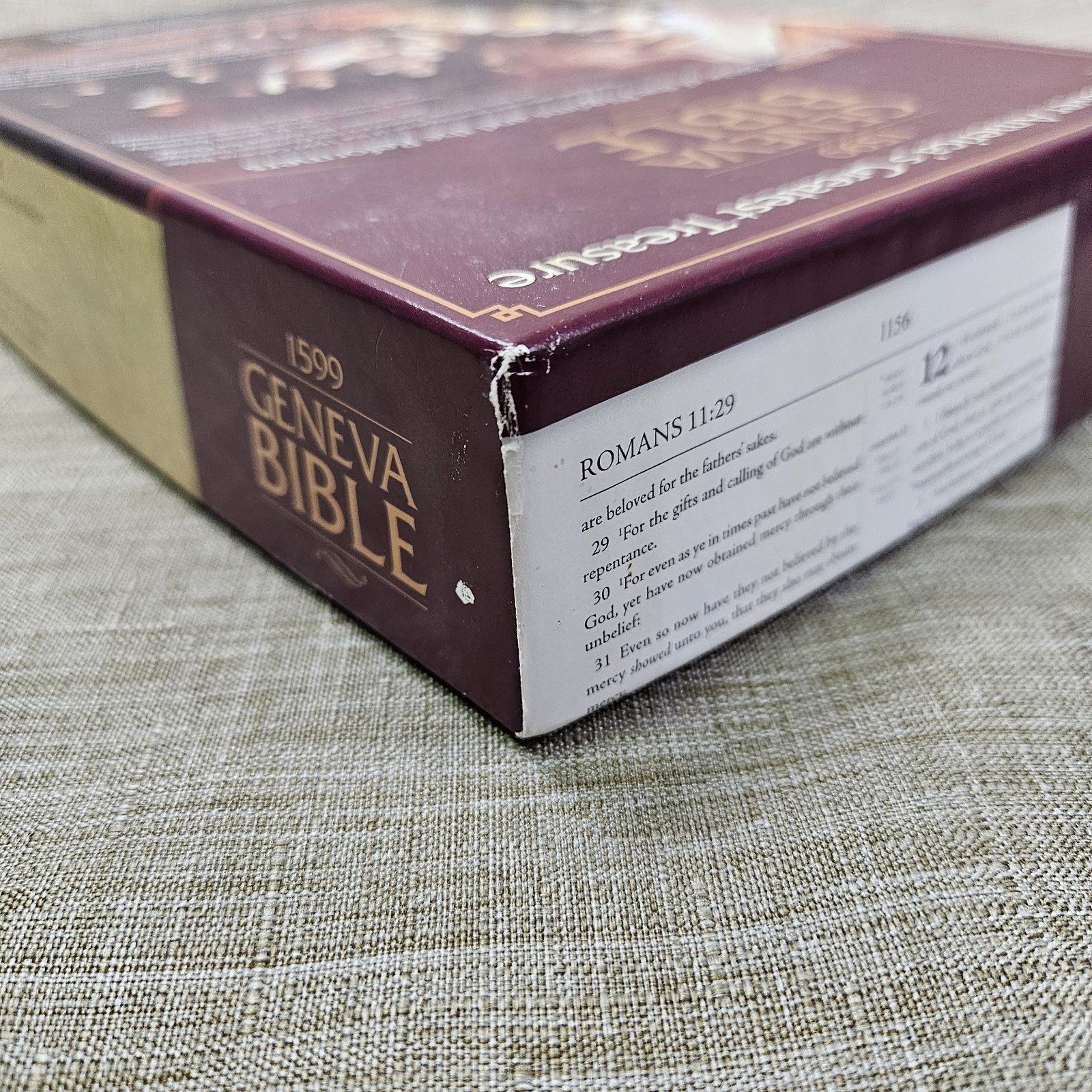1599 Geneva Bible Black Bonded Leather New Unused w/ CD Tolle Lege Press Boxed