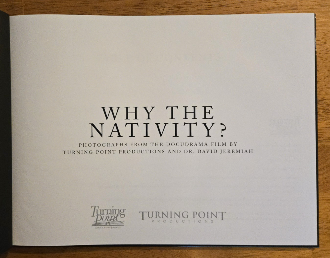 Why the Nativity? Photographs From the Docudrama Film by Turning Point Productio