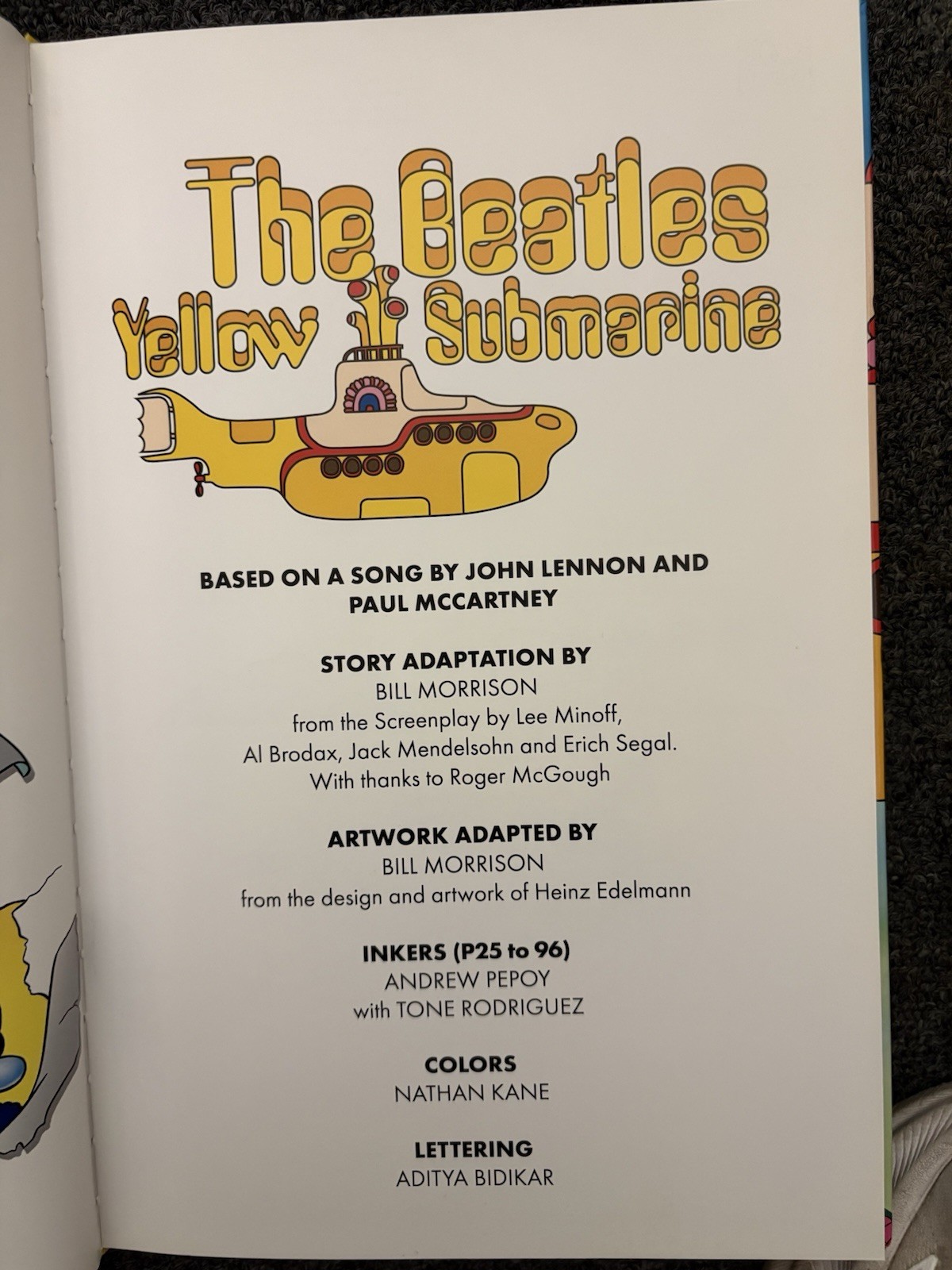 The Beatles Yellow Submarine by Bill Morrison New