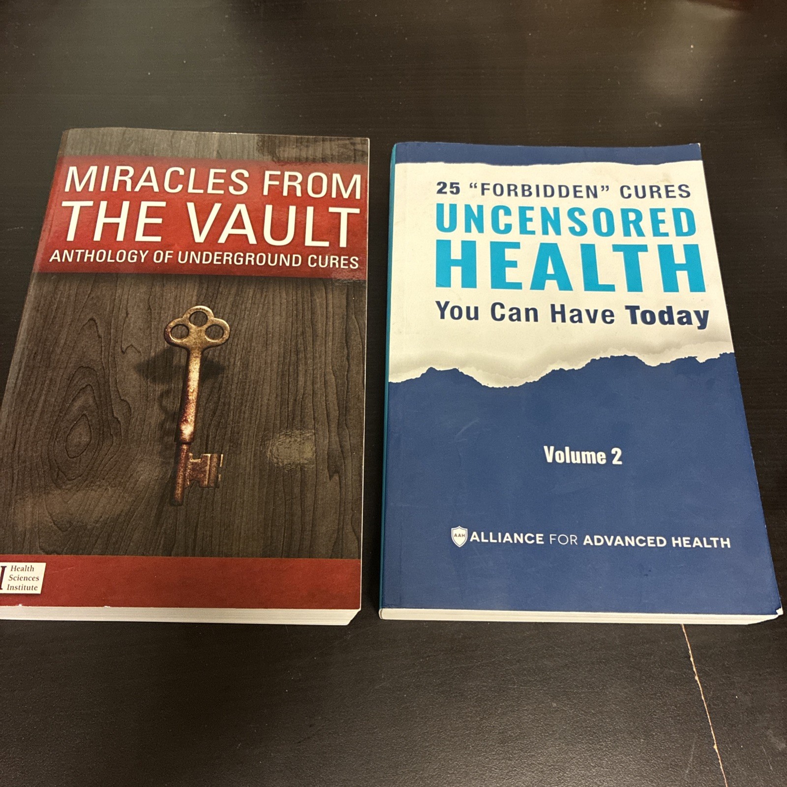 Miracles From the Vault & 25 Forbidden Cures Uncensored Health Volume 2 Books VG