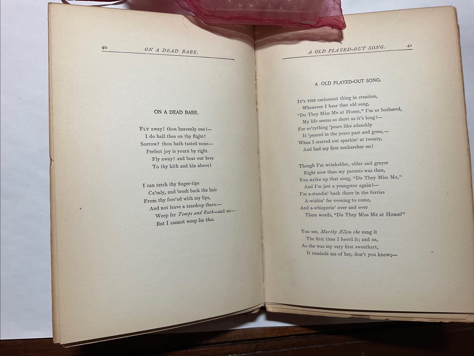 Neghborly Poems Poetry Hardcover Book by James Whitcomb Riley 1895, 112 Pages