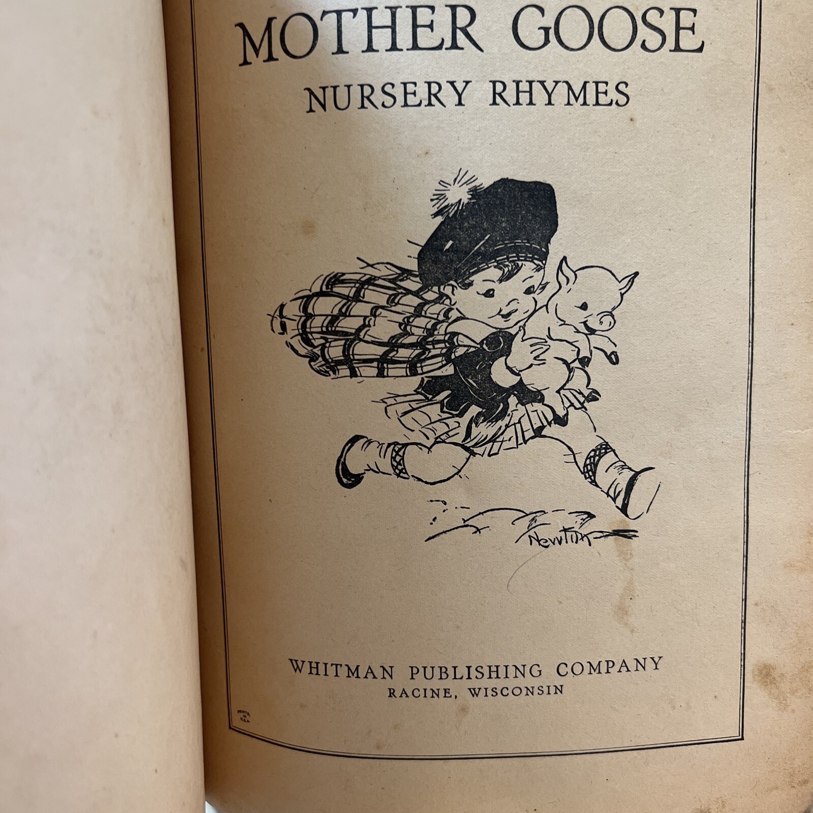 1936 Mother Goose Nursery Rhymes Illustrated Softcover 192 Pages Children’s Lit
