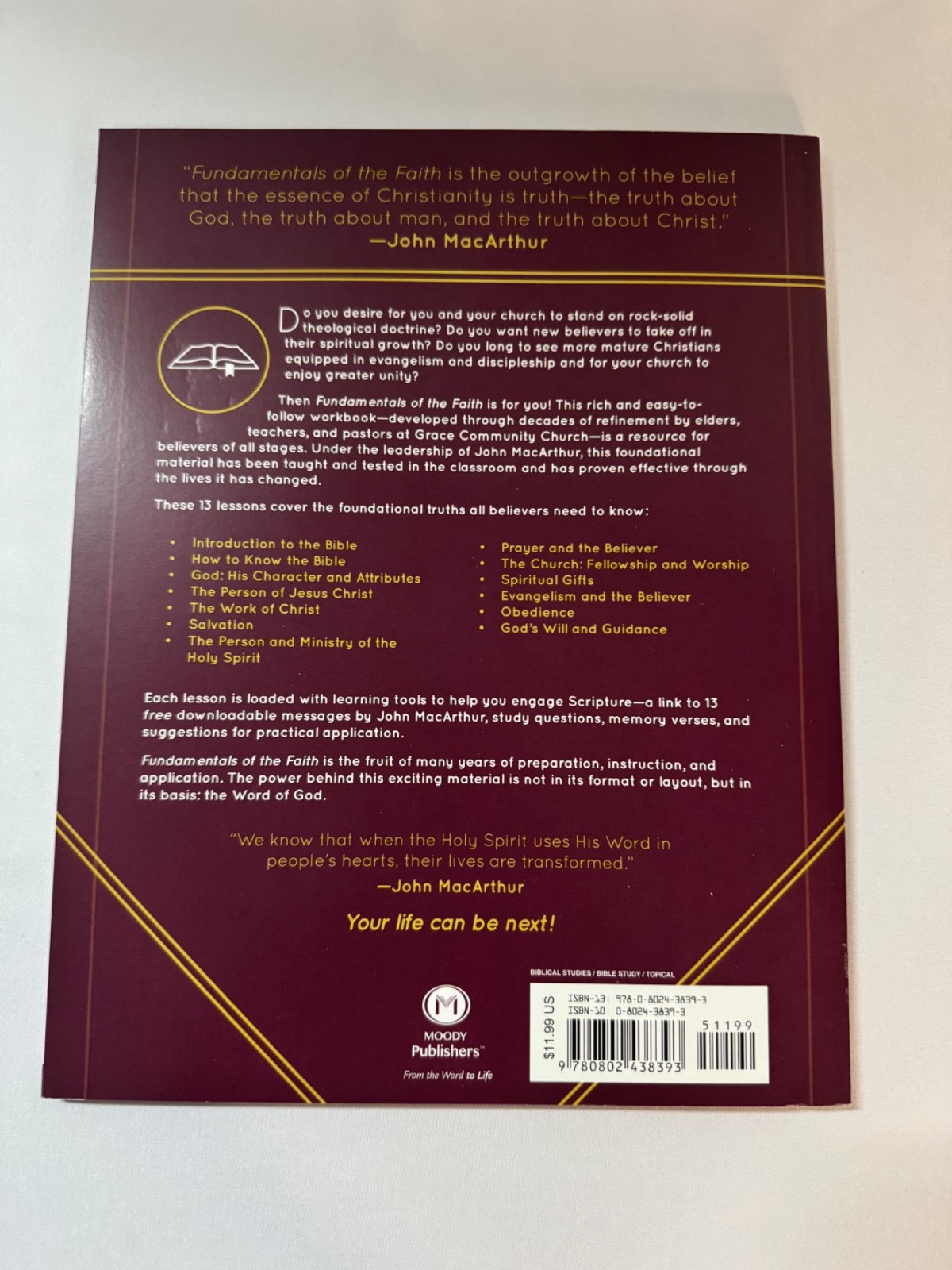 Fundamentals of the Faith Teacher’s Guide Manual John MacArthur Bible Study