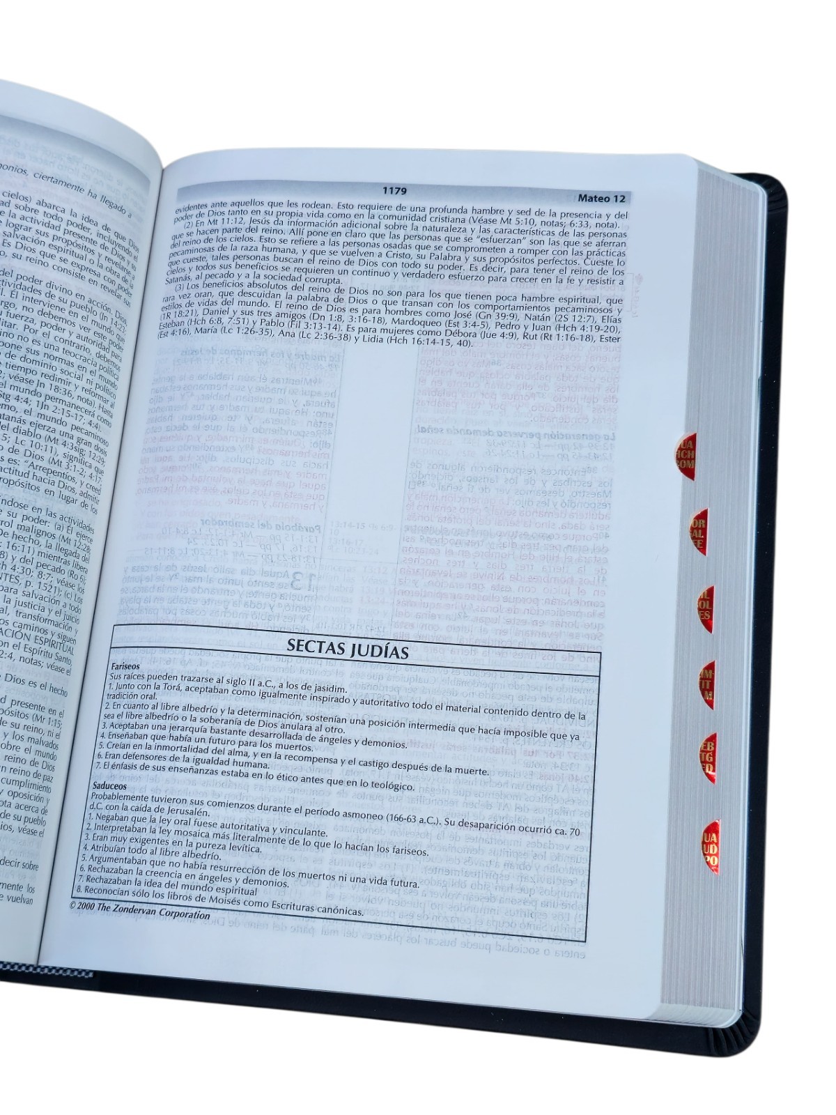 Biblia de Estudio de la Vida Plena Actualizada RV1960, piel negro Con Índice