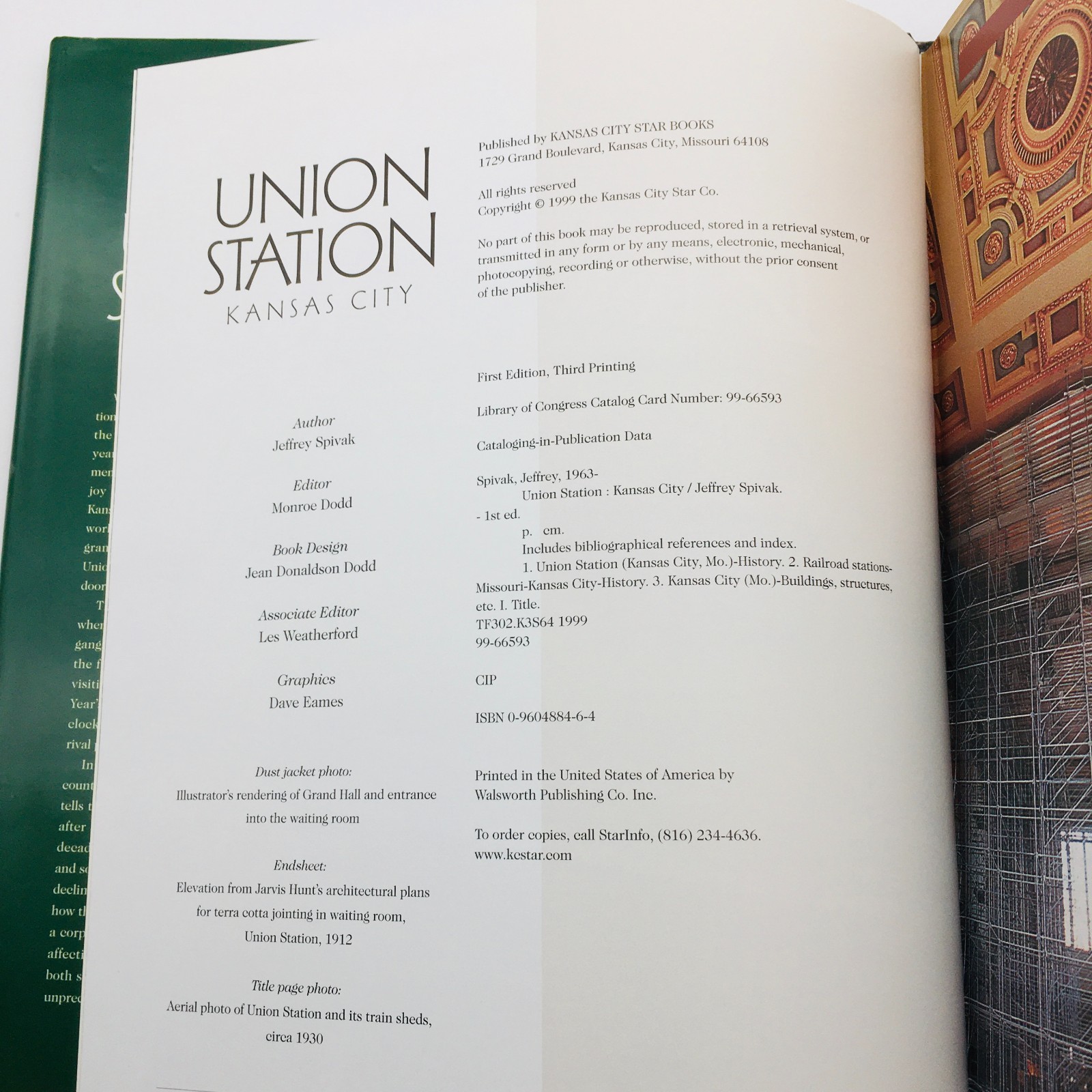 Union Station Kansas City by Jeffrey Spivak Kansas City Star Books in 1999