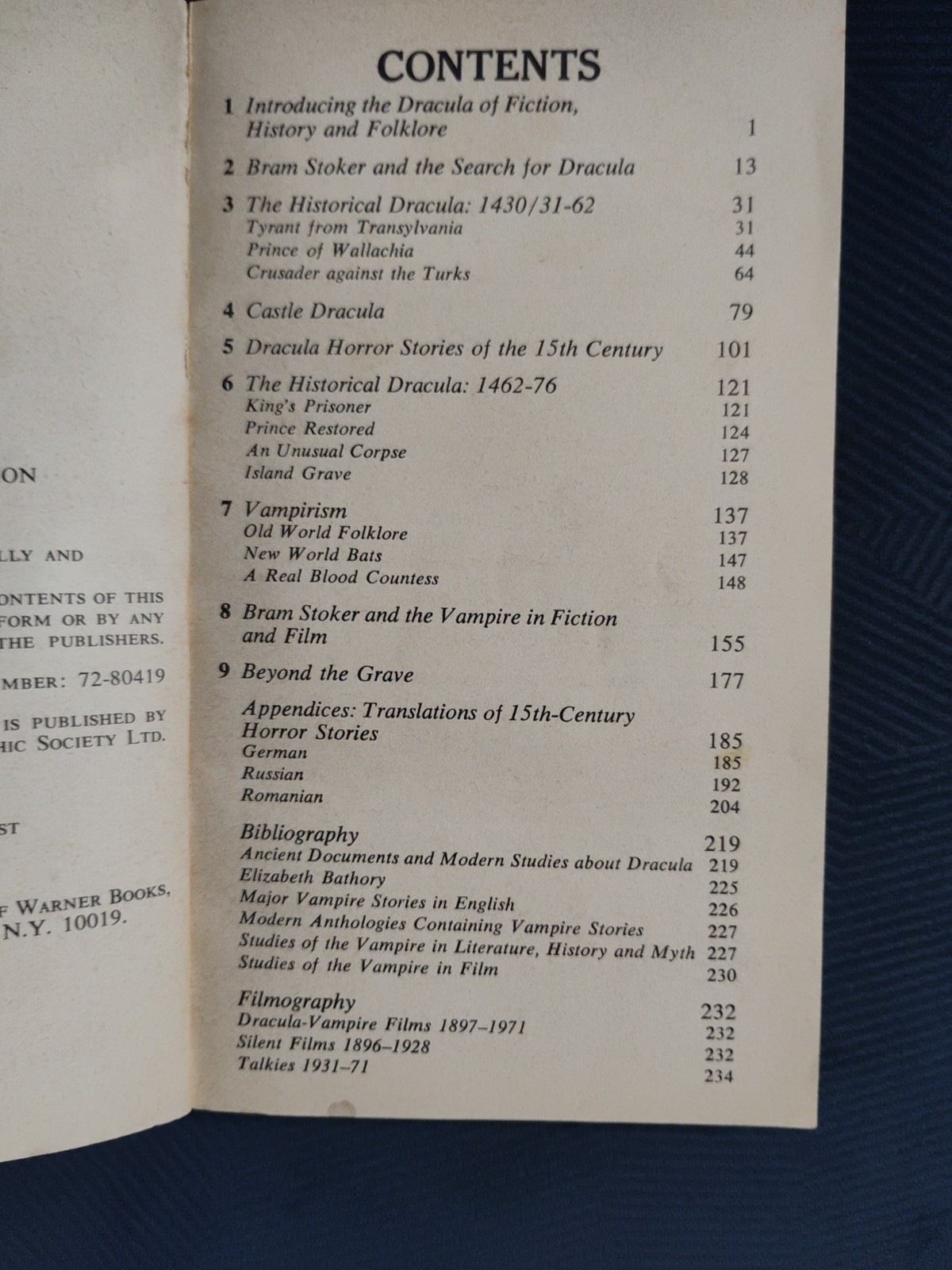 IN SEARCH OF DRACULA: A TRUE HISTORY OF DRACULA AND VMPIRE LEGENEDS (1973 TPB)