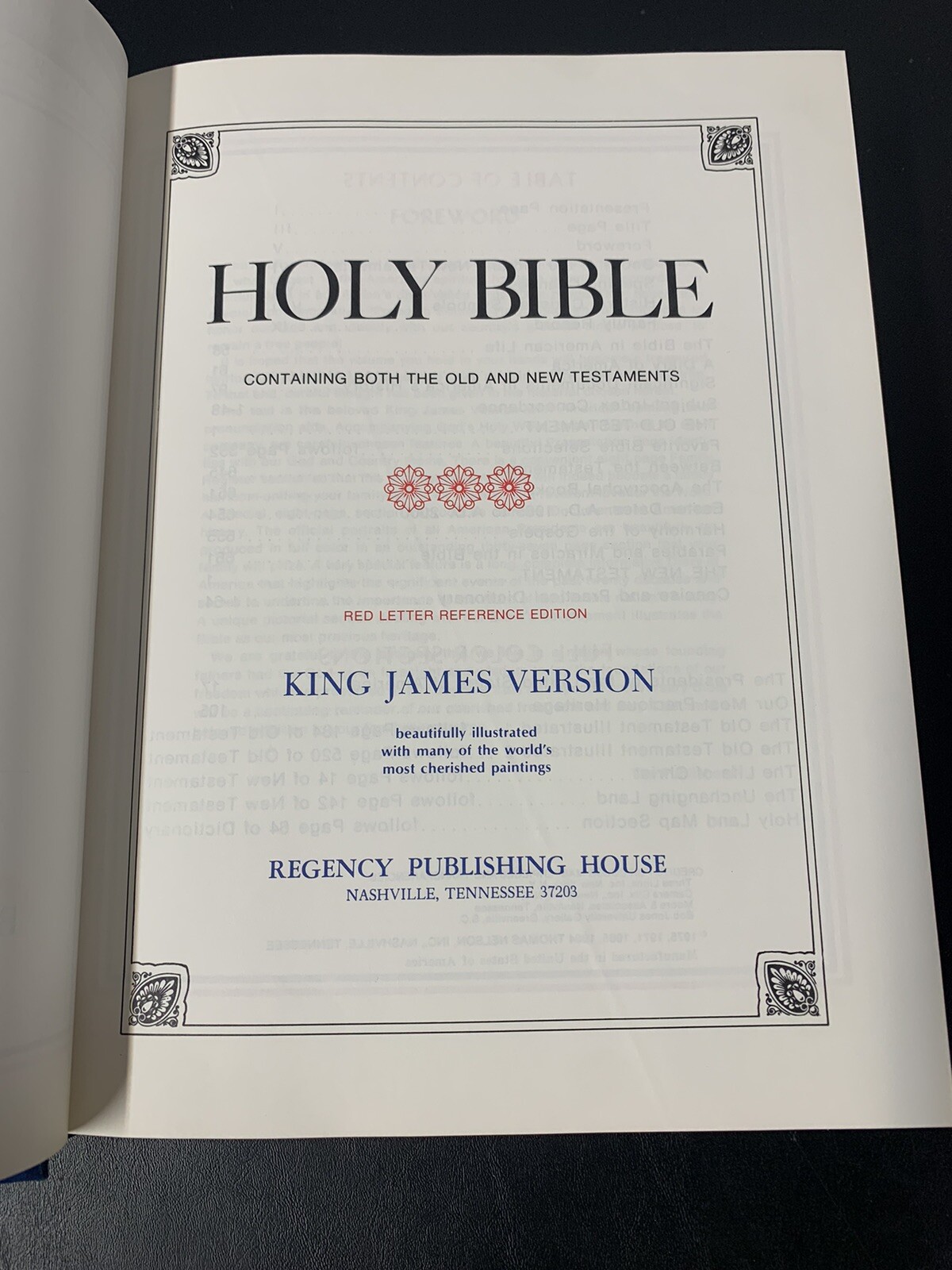 Holy Bible KJV Freedom Edition Regency Red Letter Illustrated Spirit Of Liberty