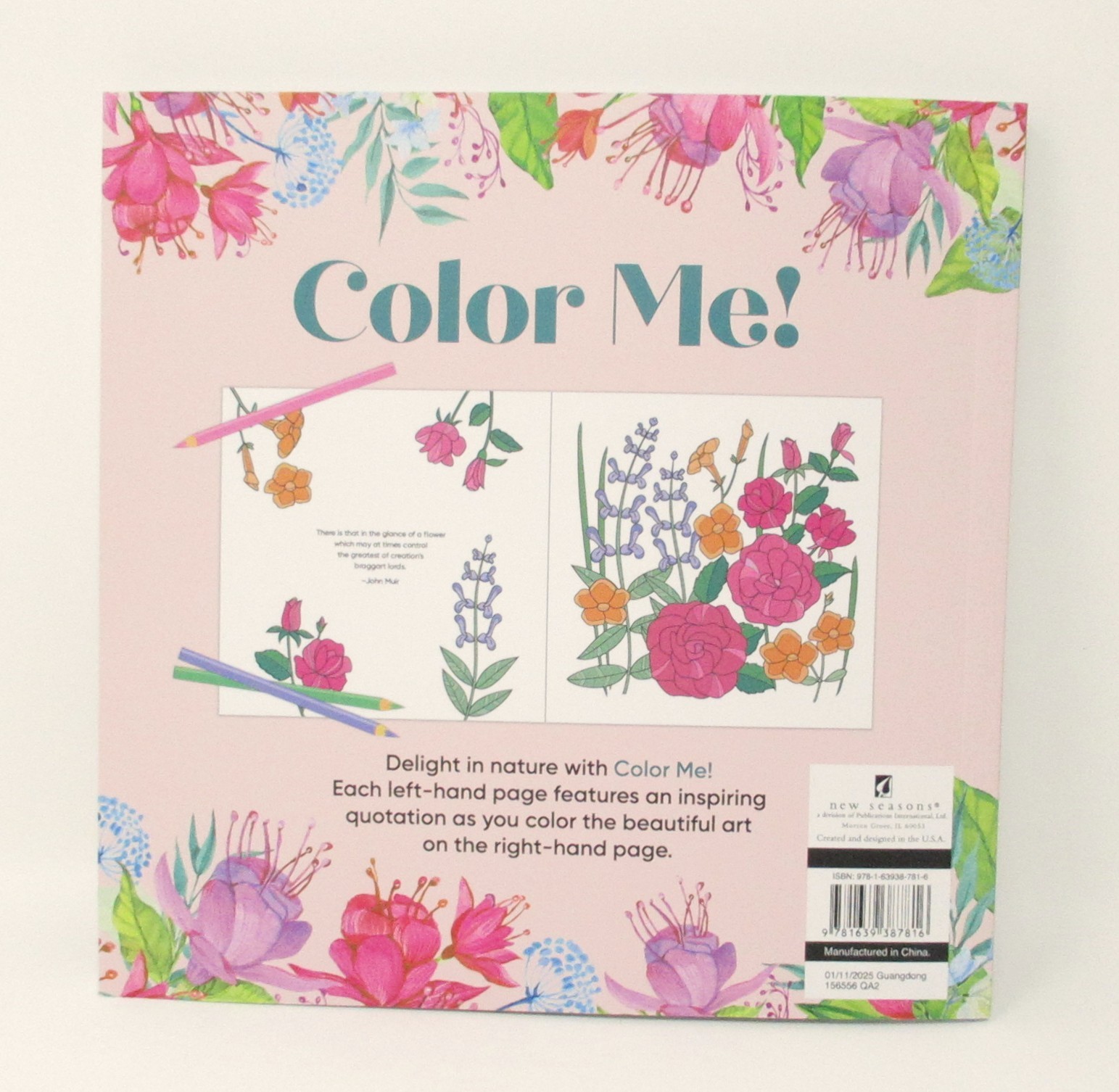 Adult Coloring Book Color Me 80+pages intricate designs patterns