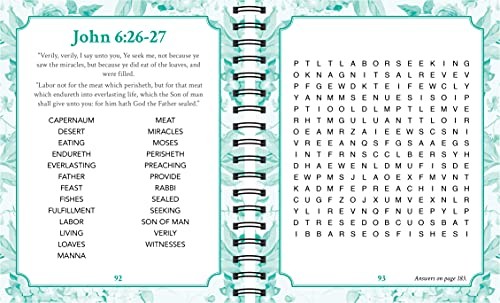Jesus Parables Word Search Book 80 Puzzles Spiral Bound Large Print 192 Pages