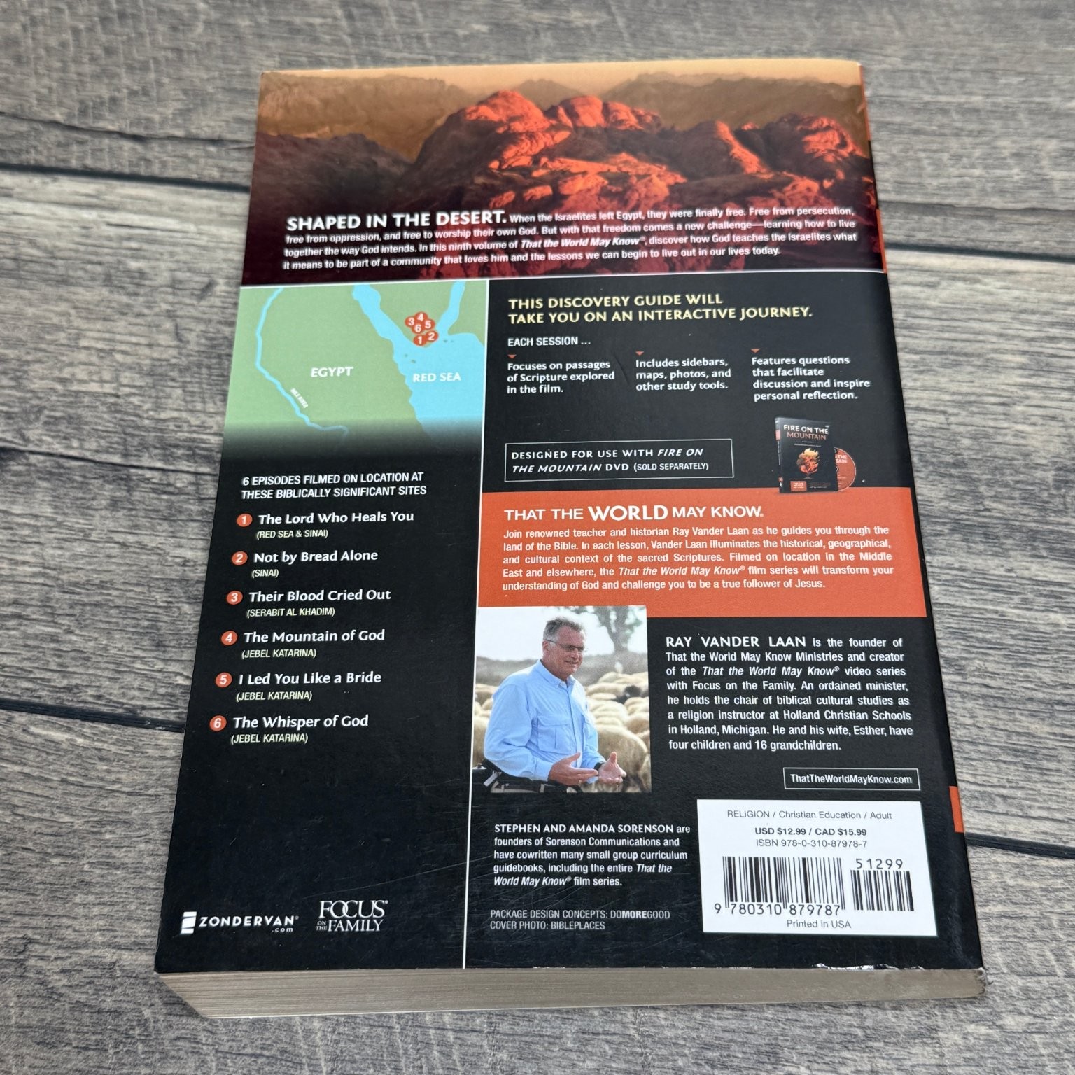 Fire on the Mountain Ray Vander Laan 2012 Discovery Guide Christian Zondervan PB