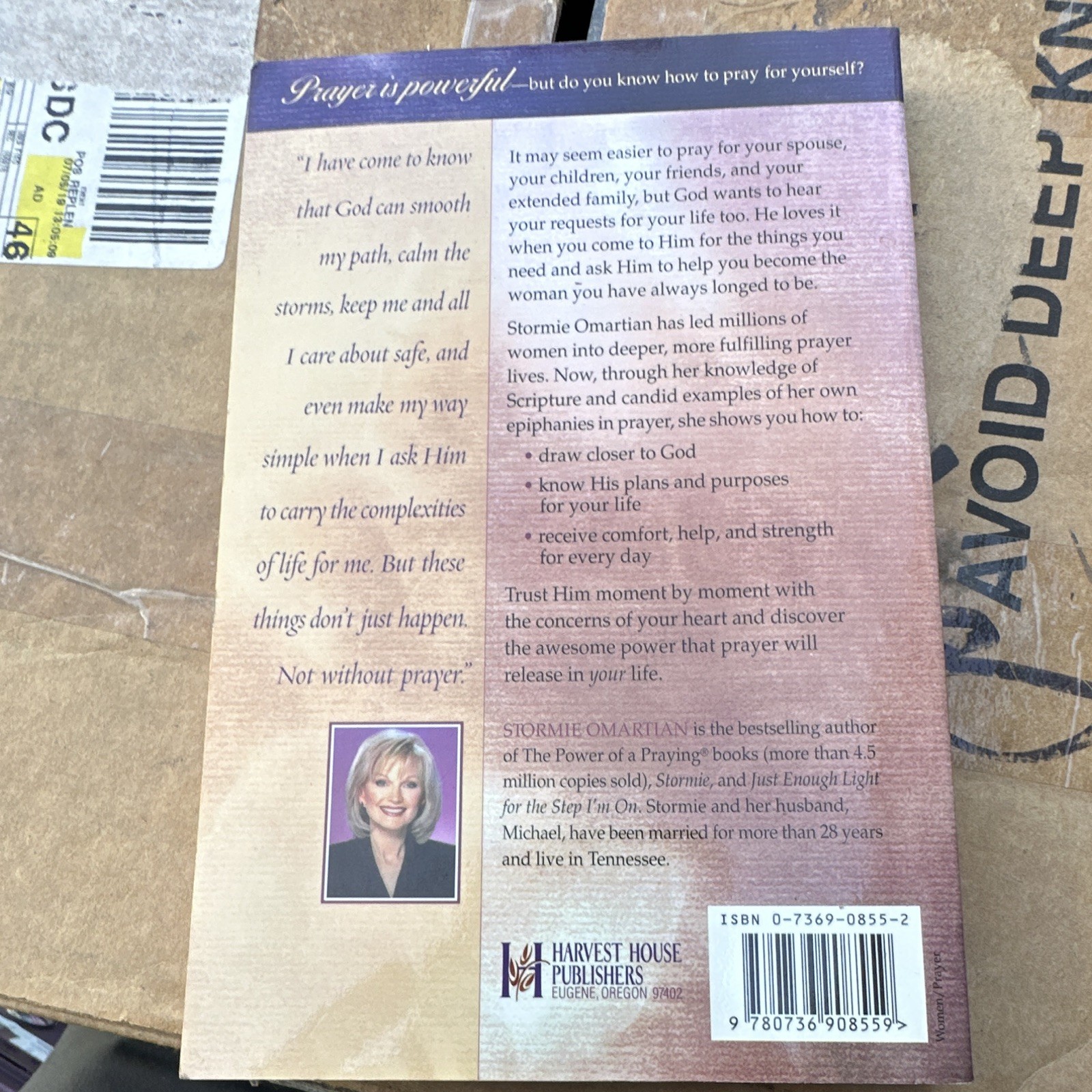 Stormie Omartian The Power of a Praying Woman Paperback Harvest House Prayer