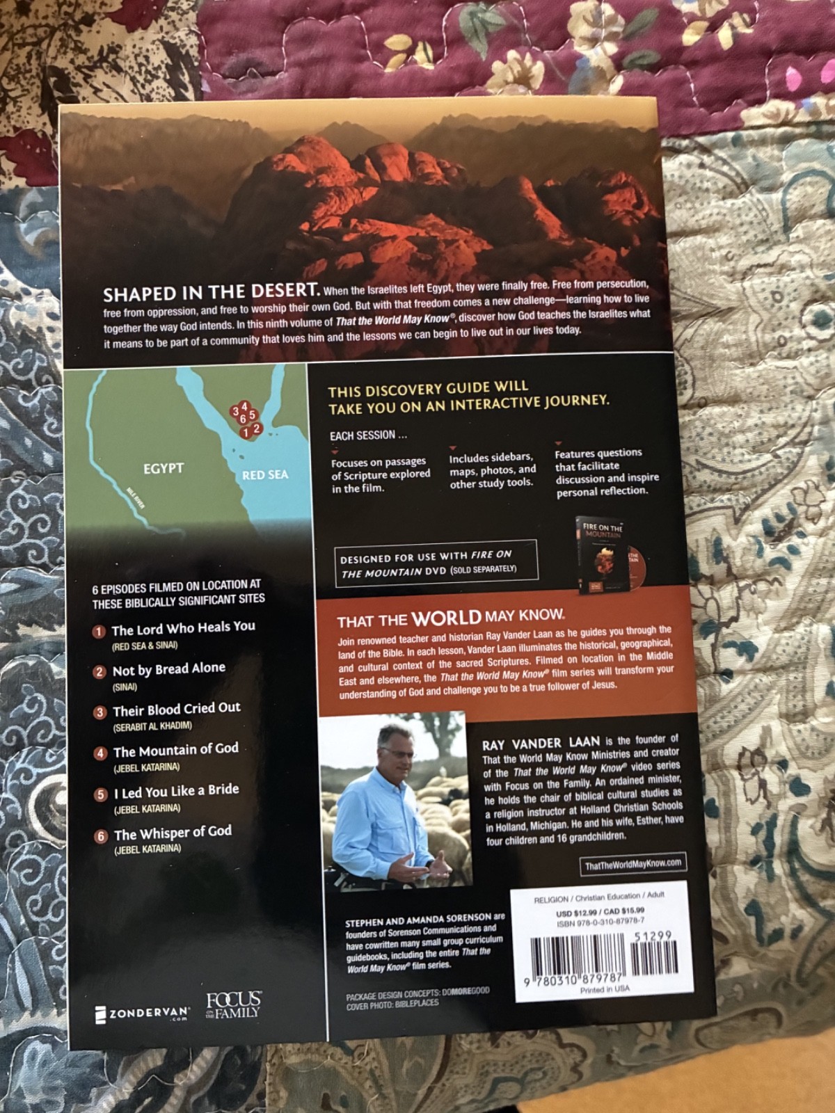 2 Discovery Guides by Ray Vander Laan: WALKING WITH GOD & FIRE ON THE MOUNTAIN