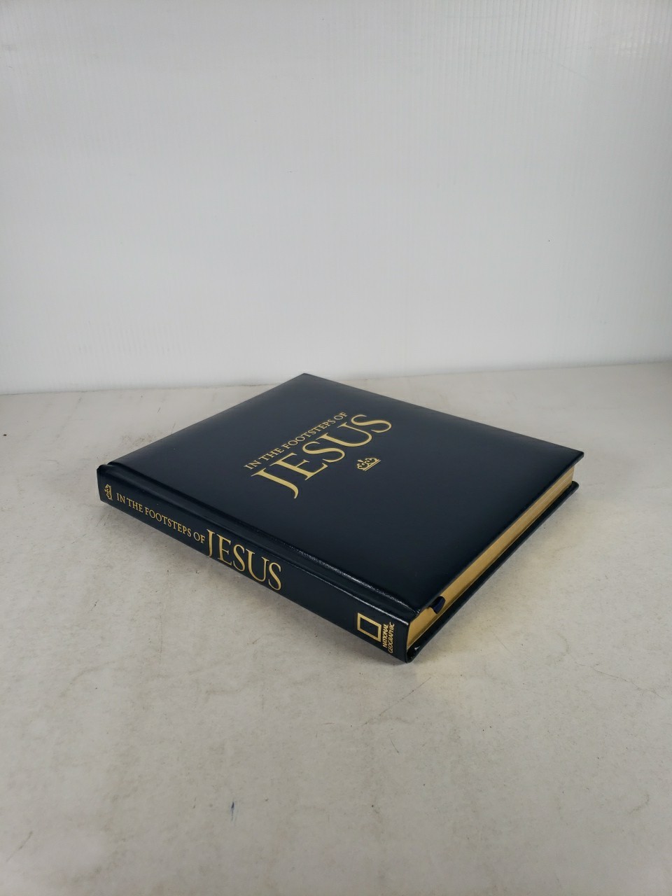 National Geographic In the Footsteps of Jesus, Leather, Excellent Condition