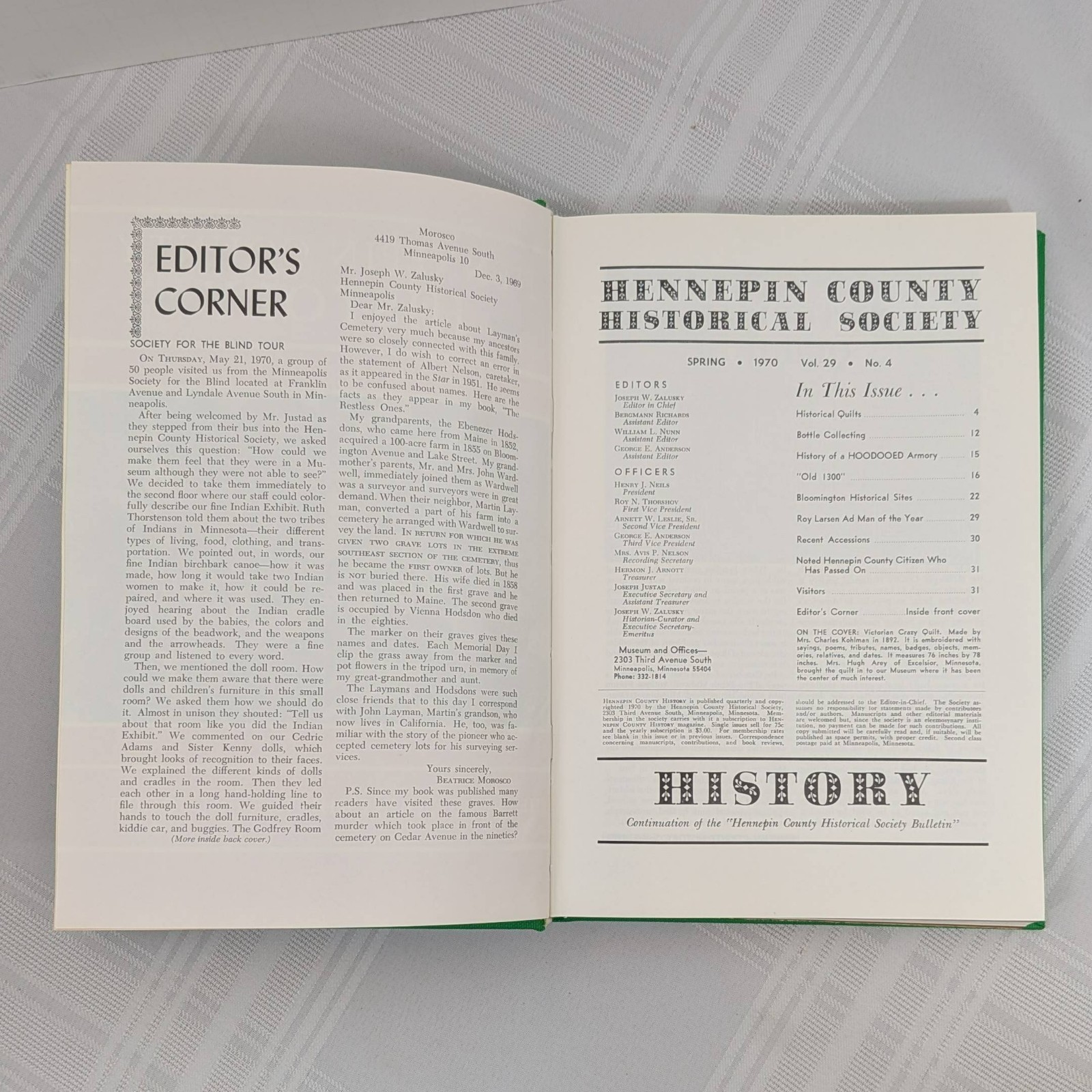 Hennepin County History Magazine 1970-1974 Hardcover Bound